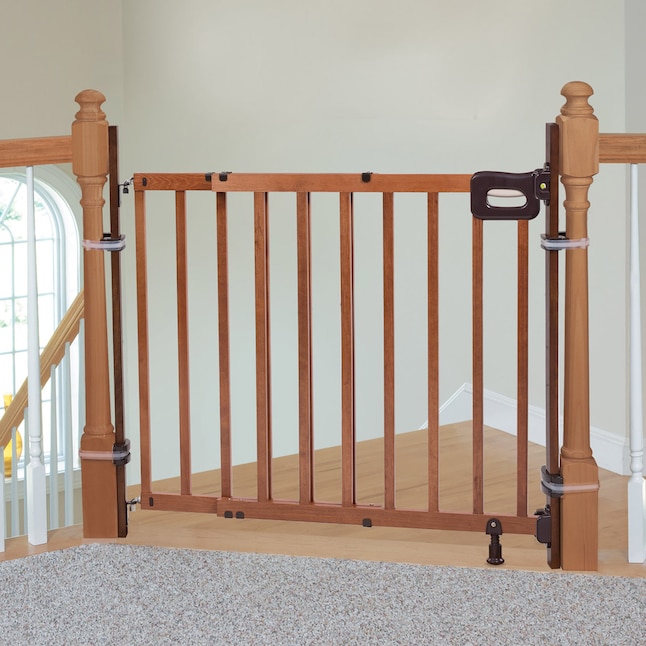 Summer Infant 36.75-in x 36.75-in Hardware Mounted Brown Wood Safety Gate  Extender in the Child Safety Gates department at