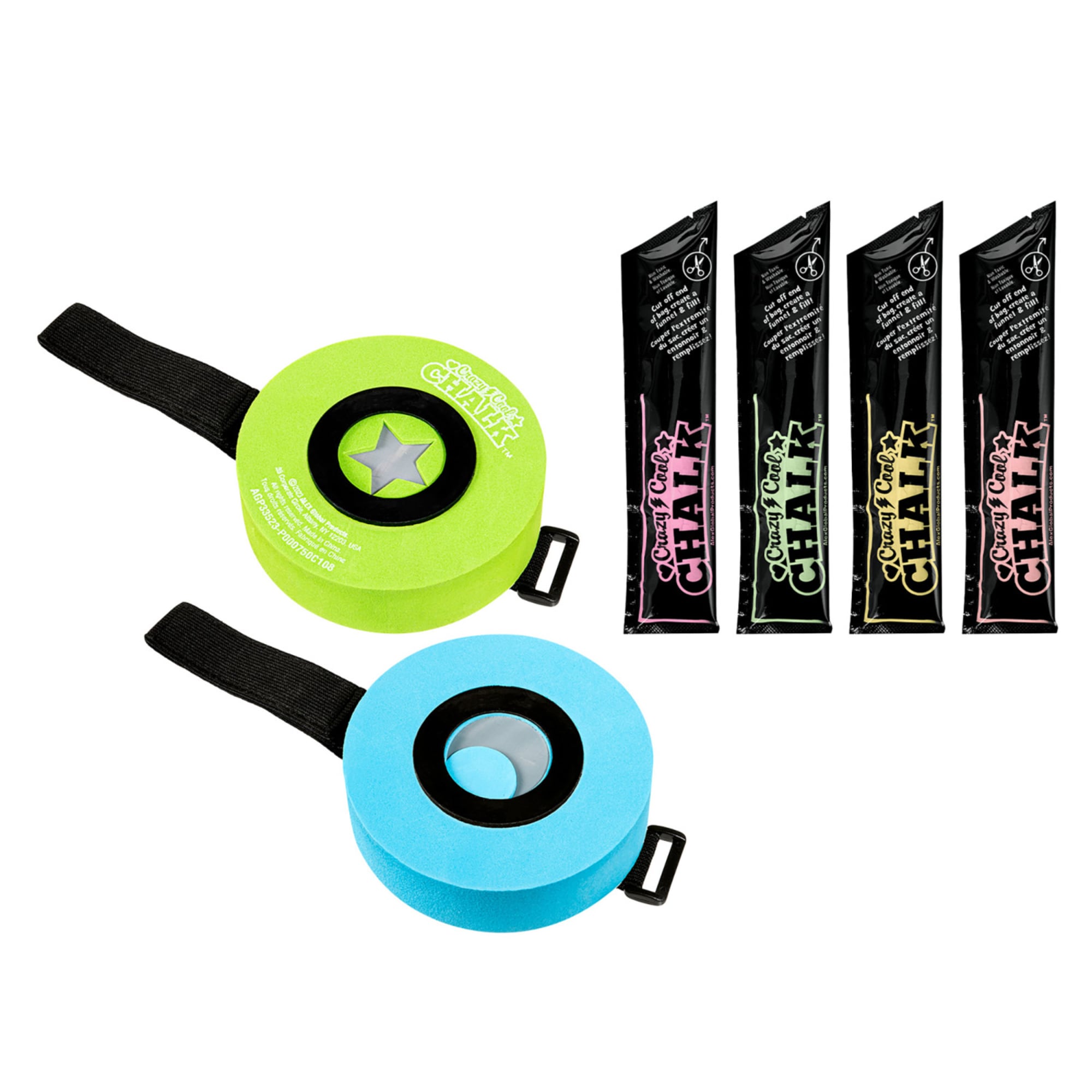 Crazy Cool Chalk Stomp Stampers Washable Outdoor Chalk Set