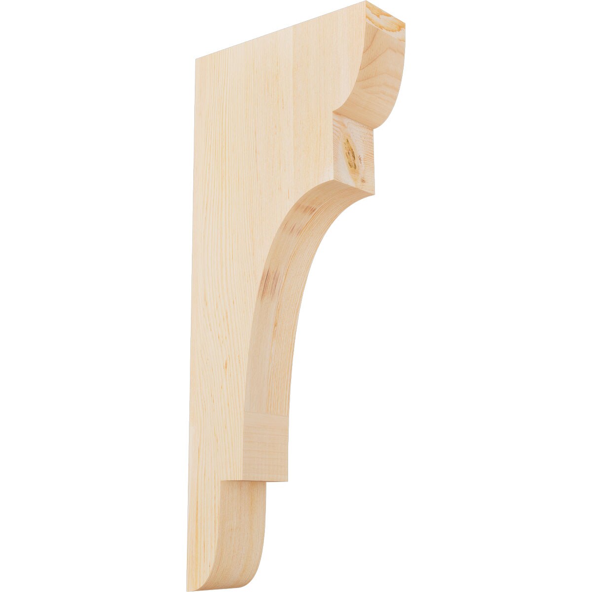 Ekena Millwork COR04X12X28NEB00SDF 3-1/2-in x 12-in x 28-in New brighton Unfinished Douglas fir Wood Paintable/Stainable Corbel