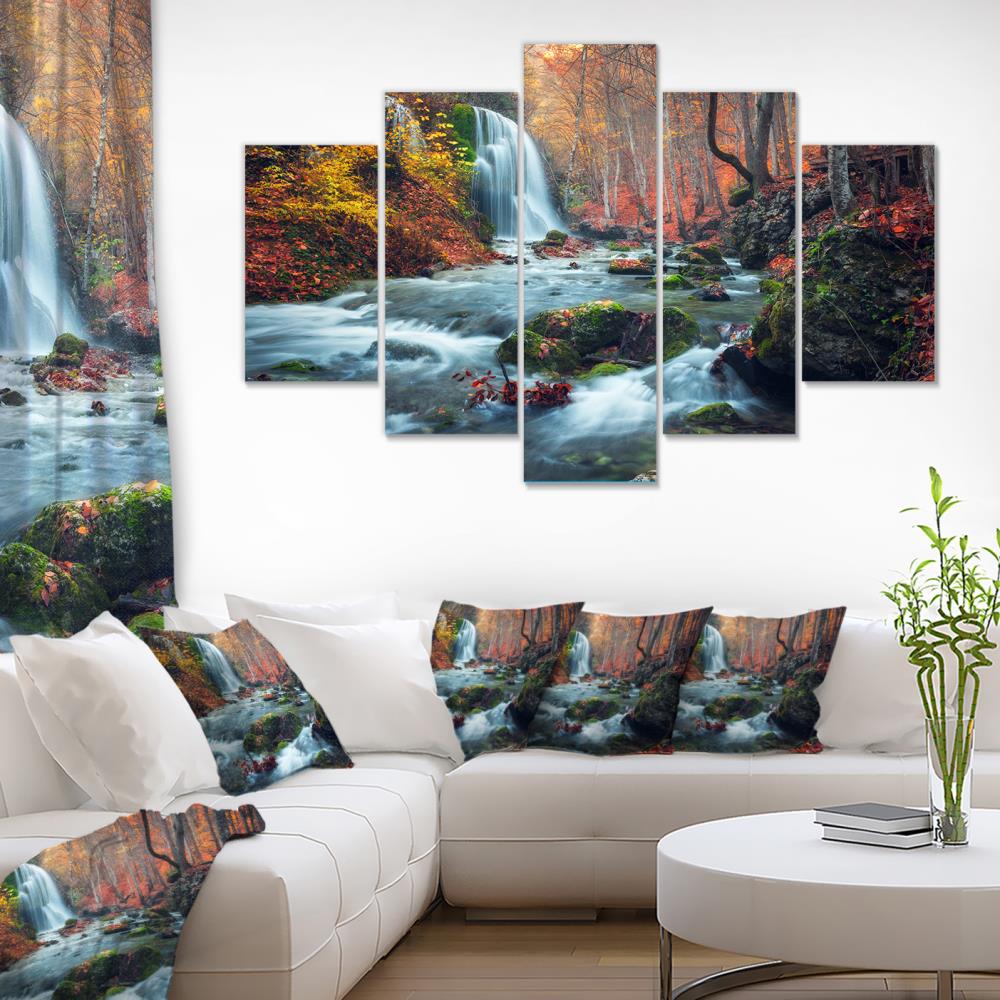 Designart 32-in H x 60-in W Landscape Print on Canvas in the Wall Art ...