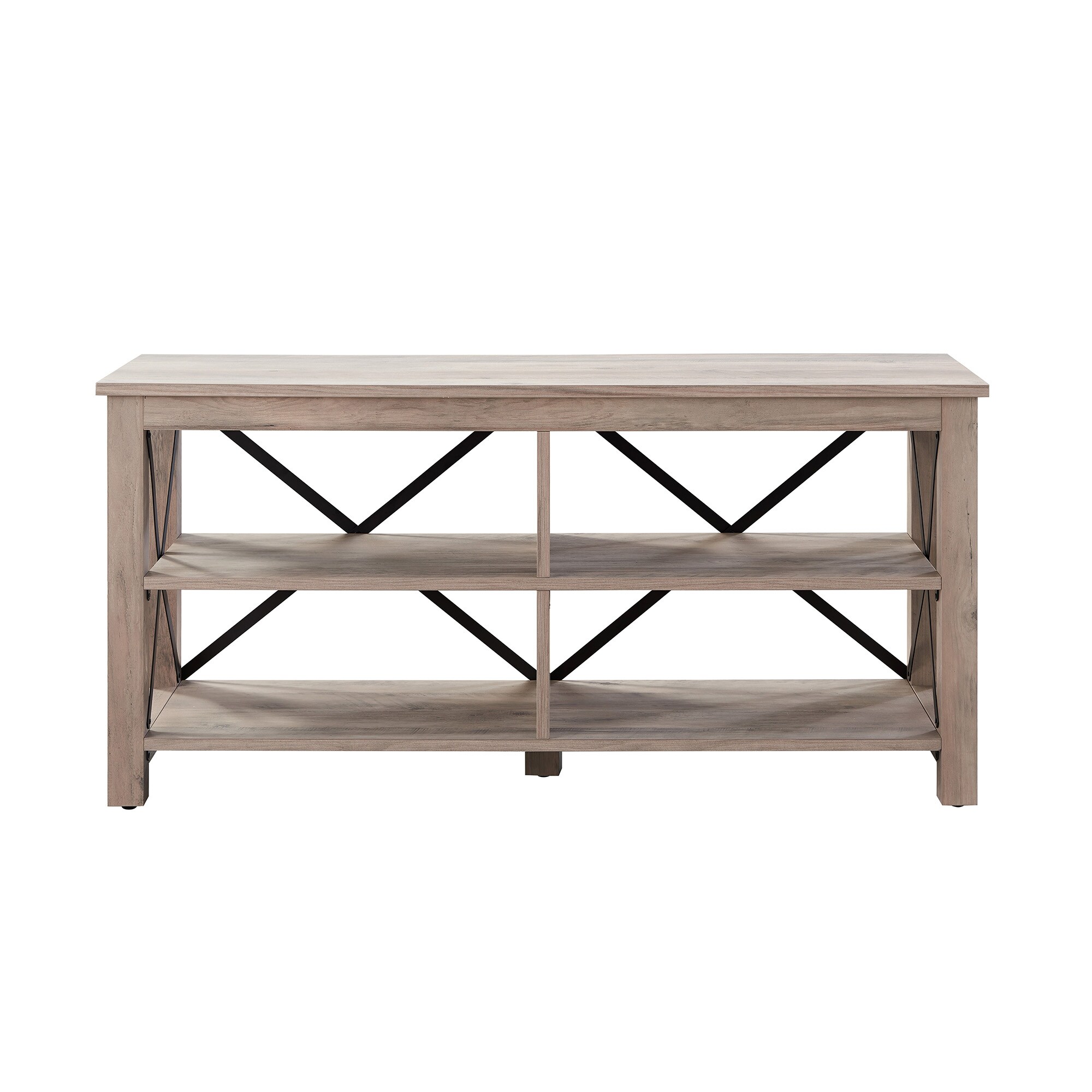 Hailey Home Sawyer Modern/Contemporary Gray Oak Tv Stand (Accommodates ...