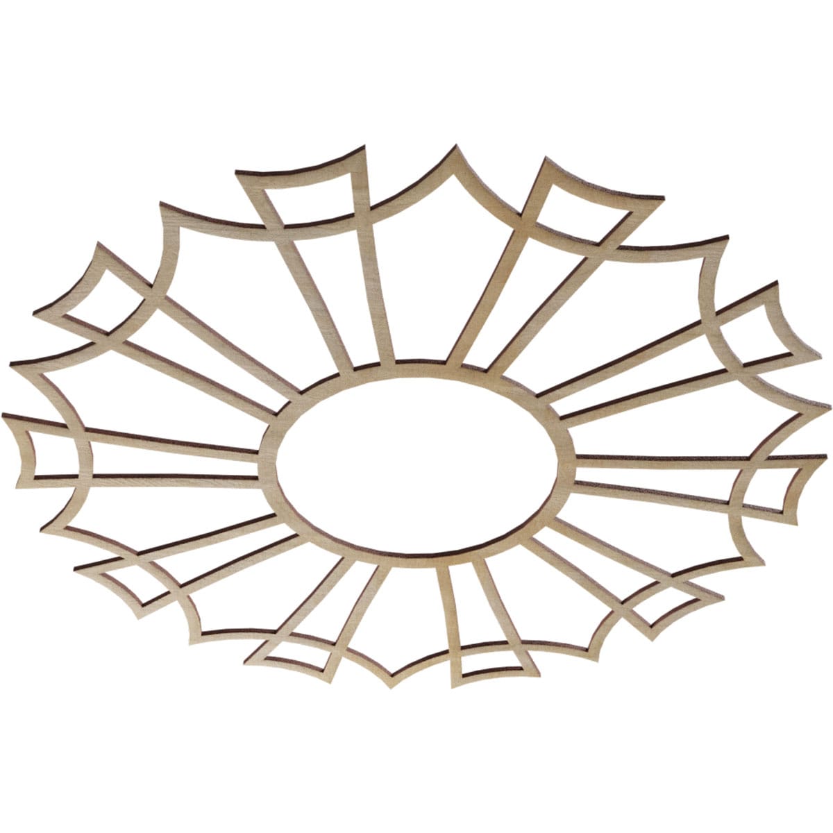 Ekena Millwork CMWP30X30X0250AUHI Ceiling-Medallions - View #2