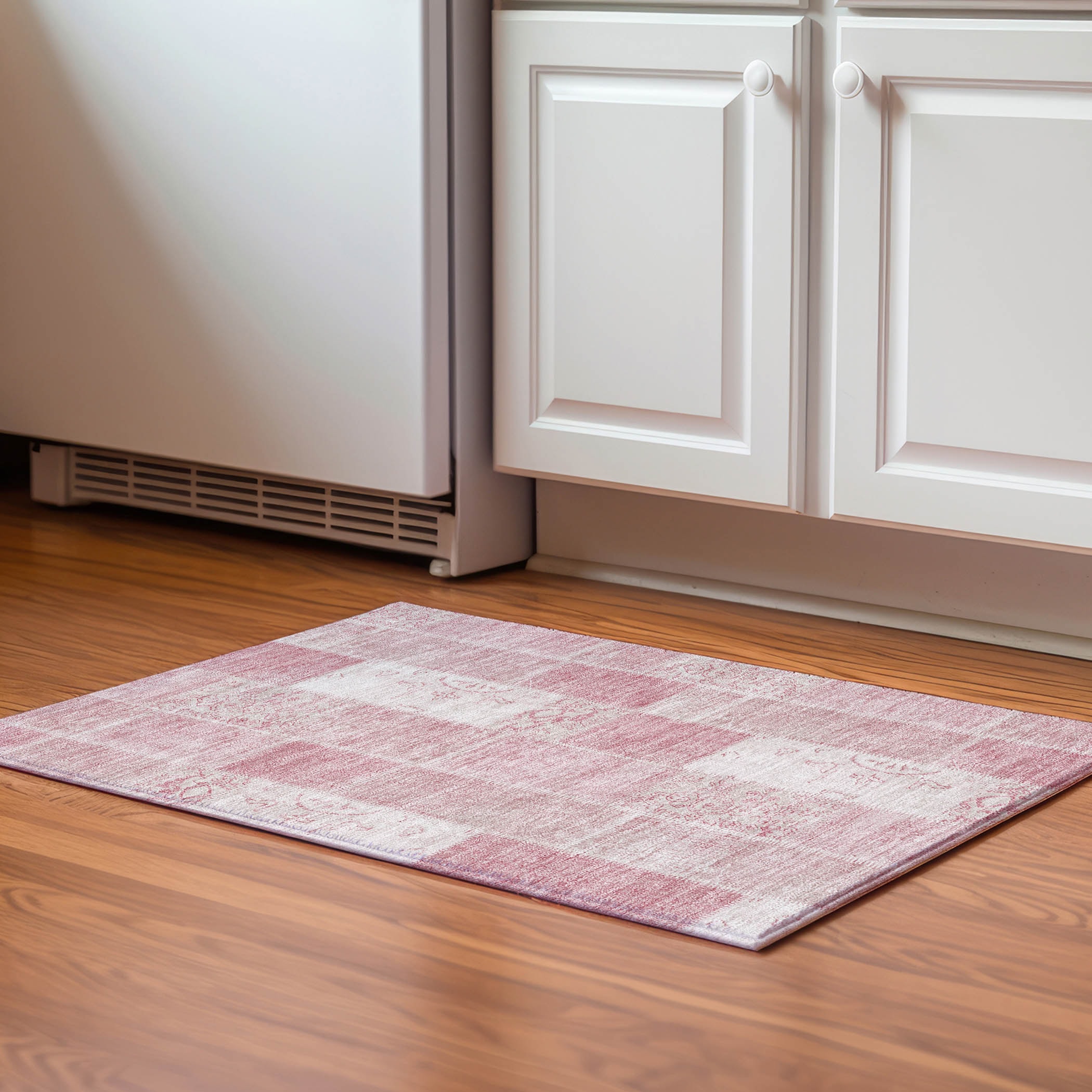 Addison Rugs AMF631PI20X30 Mayfield AMF631PI 2 x 3 (ft) Loomed Polyester Pink Rectangular Indoor Geometric Machine washable Area rug