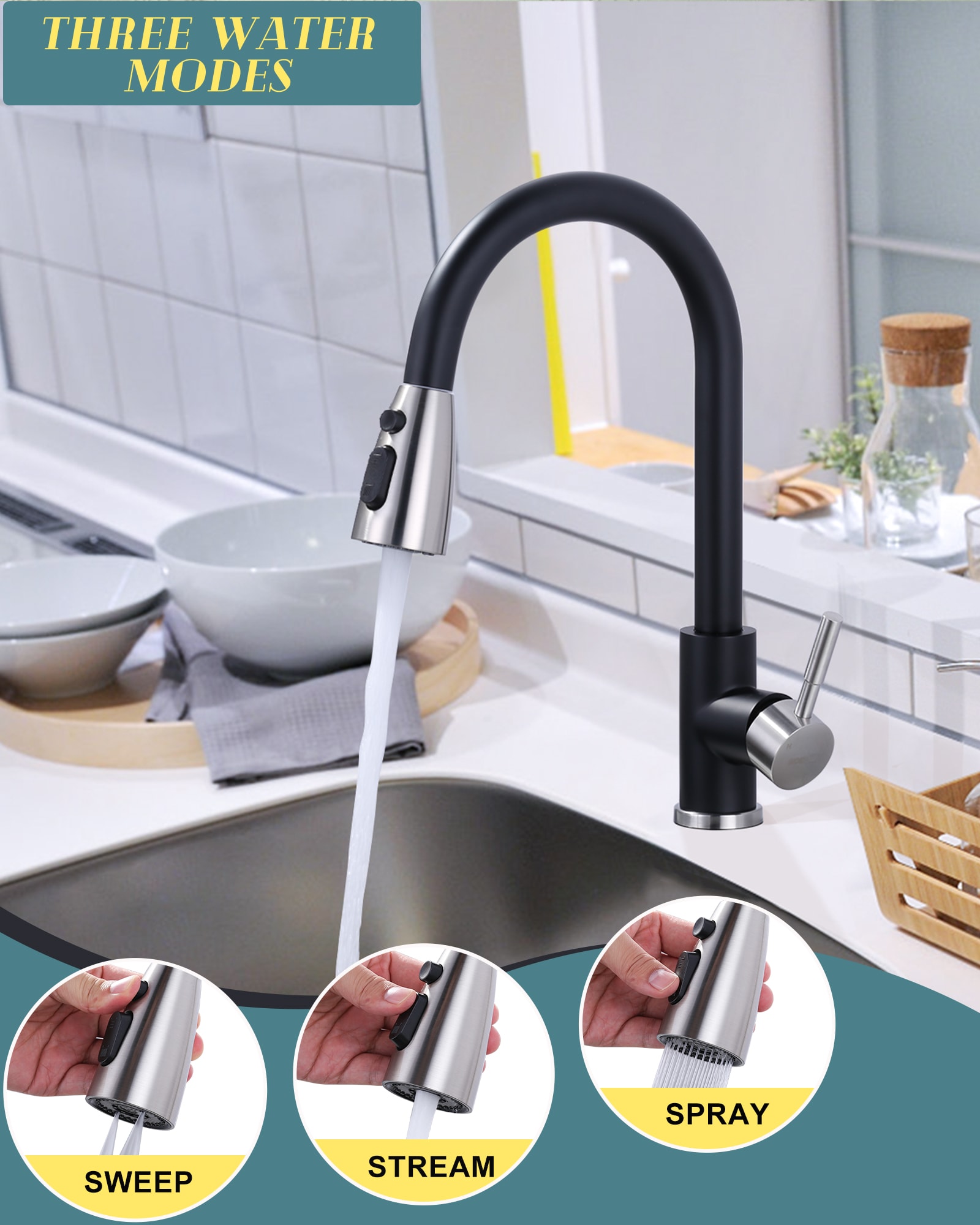 WOWOW 2310301NB-LW Kitchen-Faucets - View #3