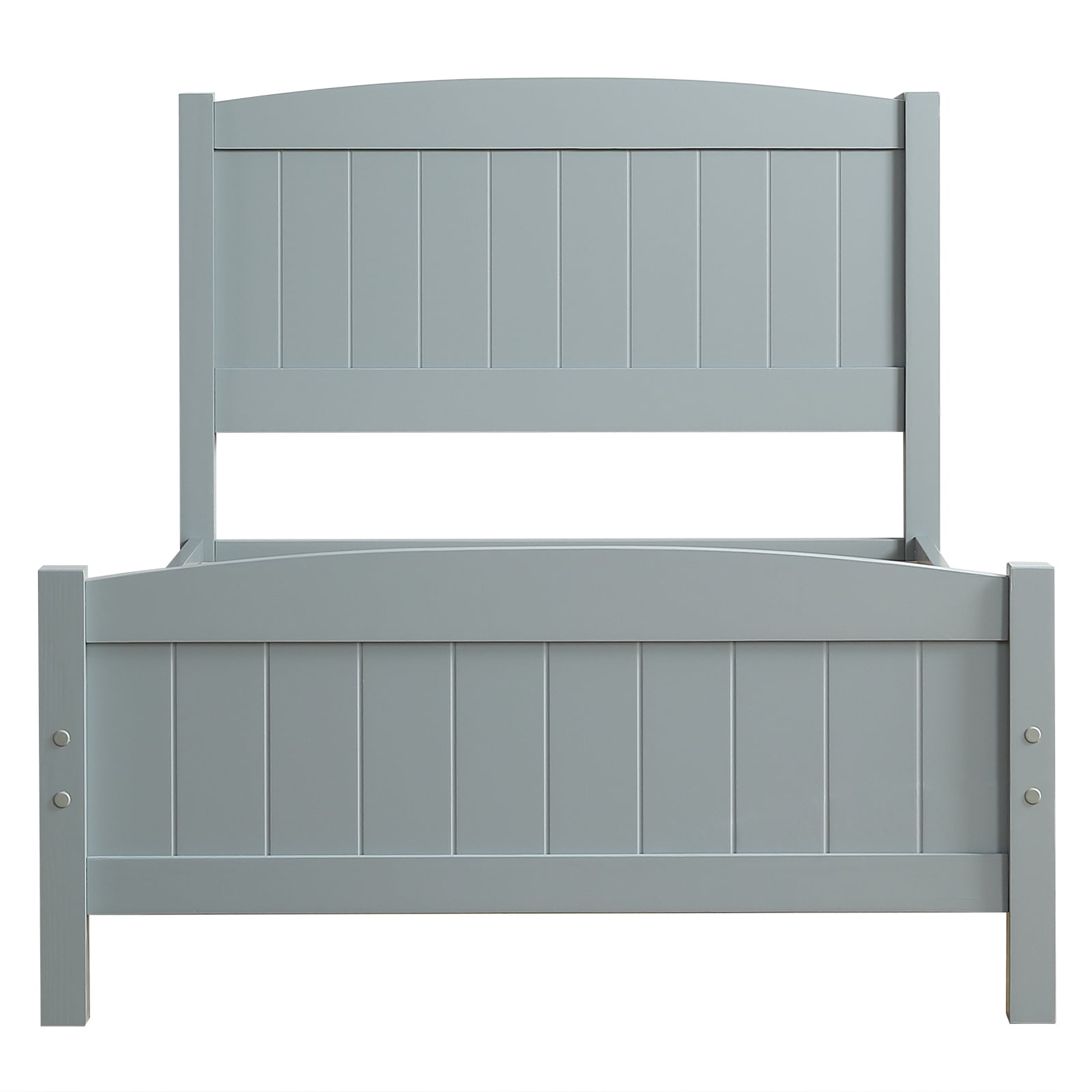 Winado LO1G52001513 Gray Twin Wood Bed frame Bed
