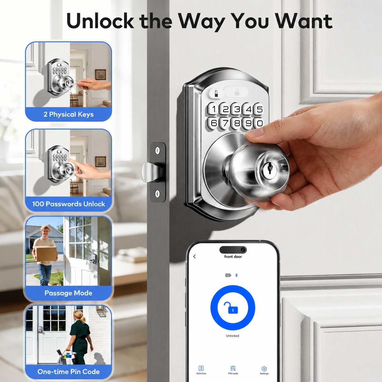 Ahfiwaso LAH0713H056 Electronic-Door-Locks - View #3
