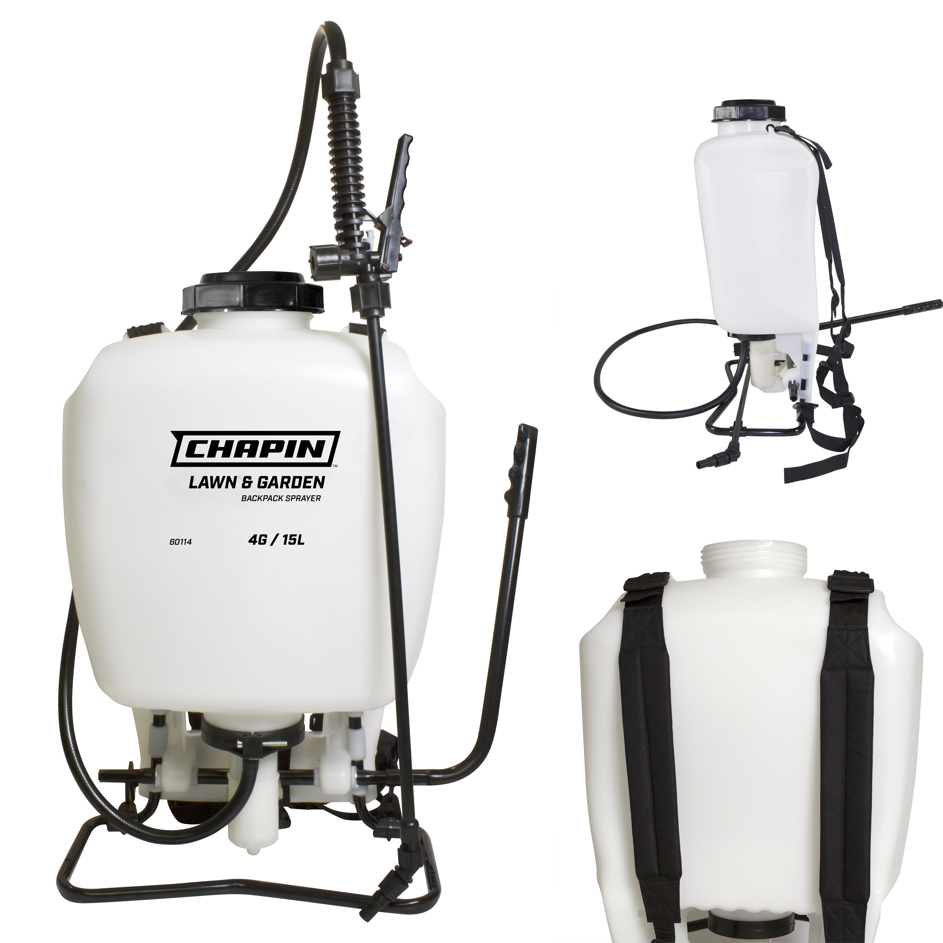 Chapin 60114 Backpack Sprayer 4Gallon Pump Sprayer Translucent Poly Tank  3Stage Filtration Adjustable Poly Cone Nozzle 20 Wand for Lawn Garden Weed  Pest Fertilizer Applications in the Garden Sprayers department at Lowes.com