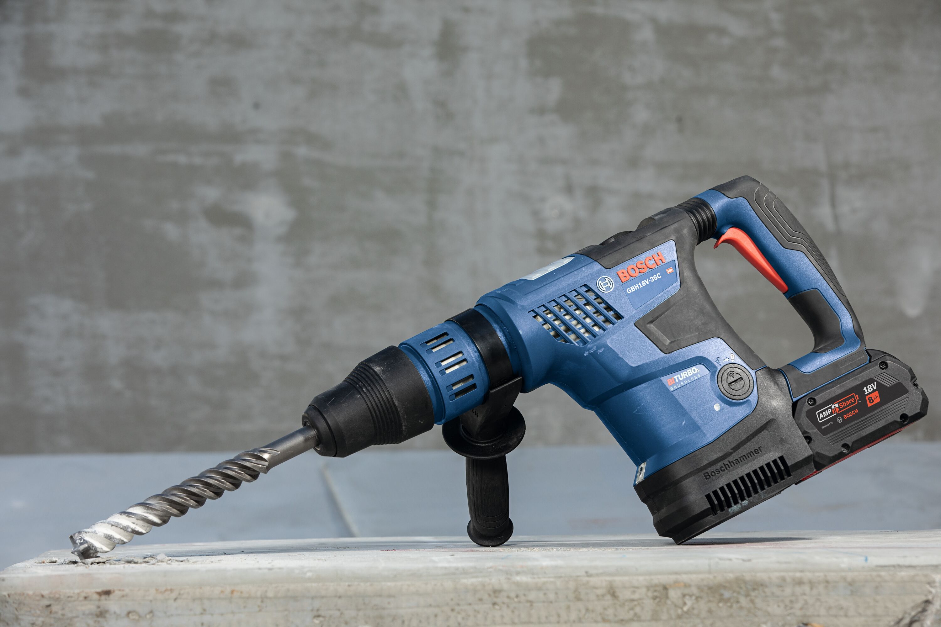 Bosch PROFACTOR the Hammer department Drill Rotary Hammer Cordless Variable Rotary (Bare Tool) 18-volt 8-Amp at Drills Sds-max Speed 1-9/16-in in