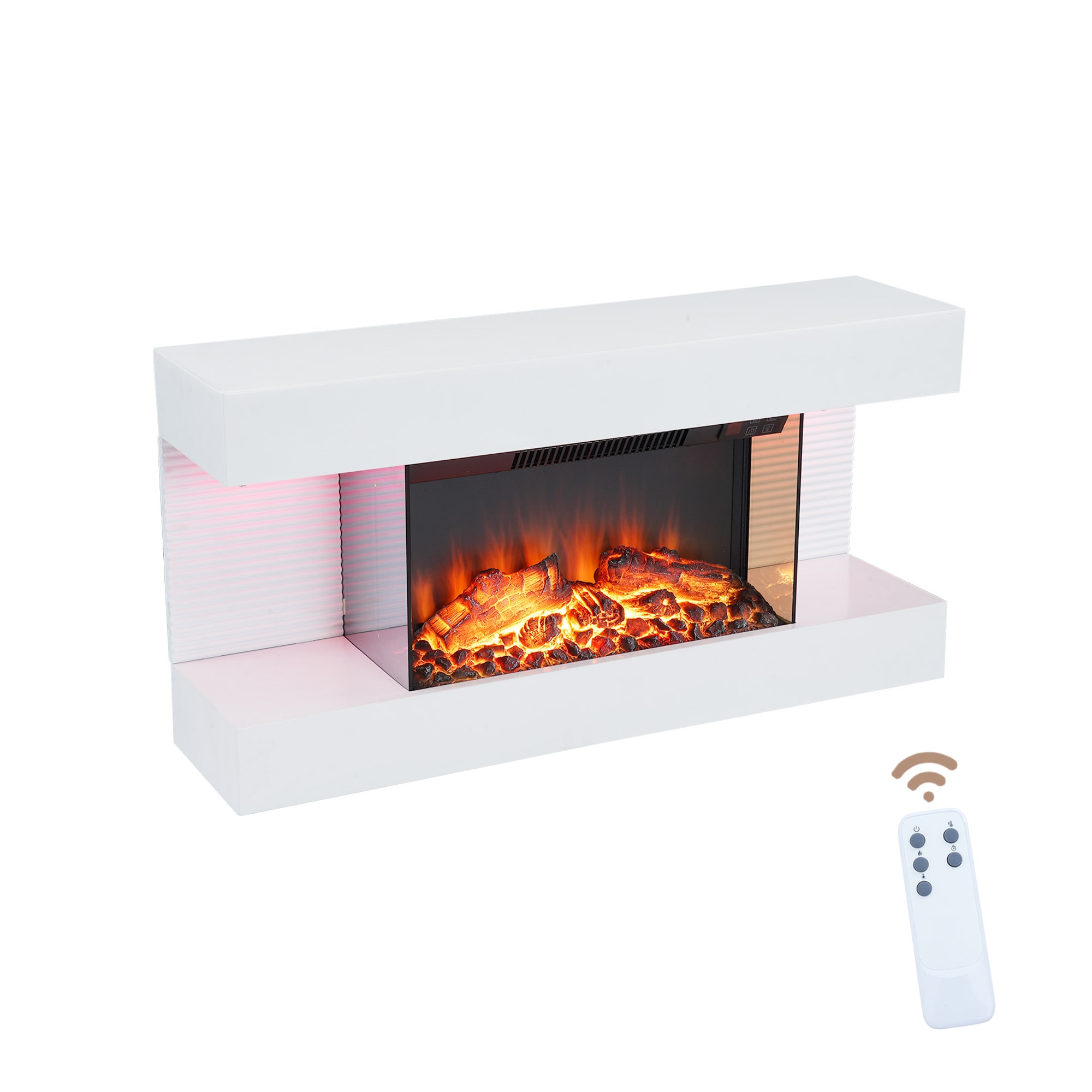 Clihome CL-WMTVS015-WHI-F018 Electric-Fireplaces - View #4