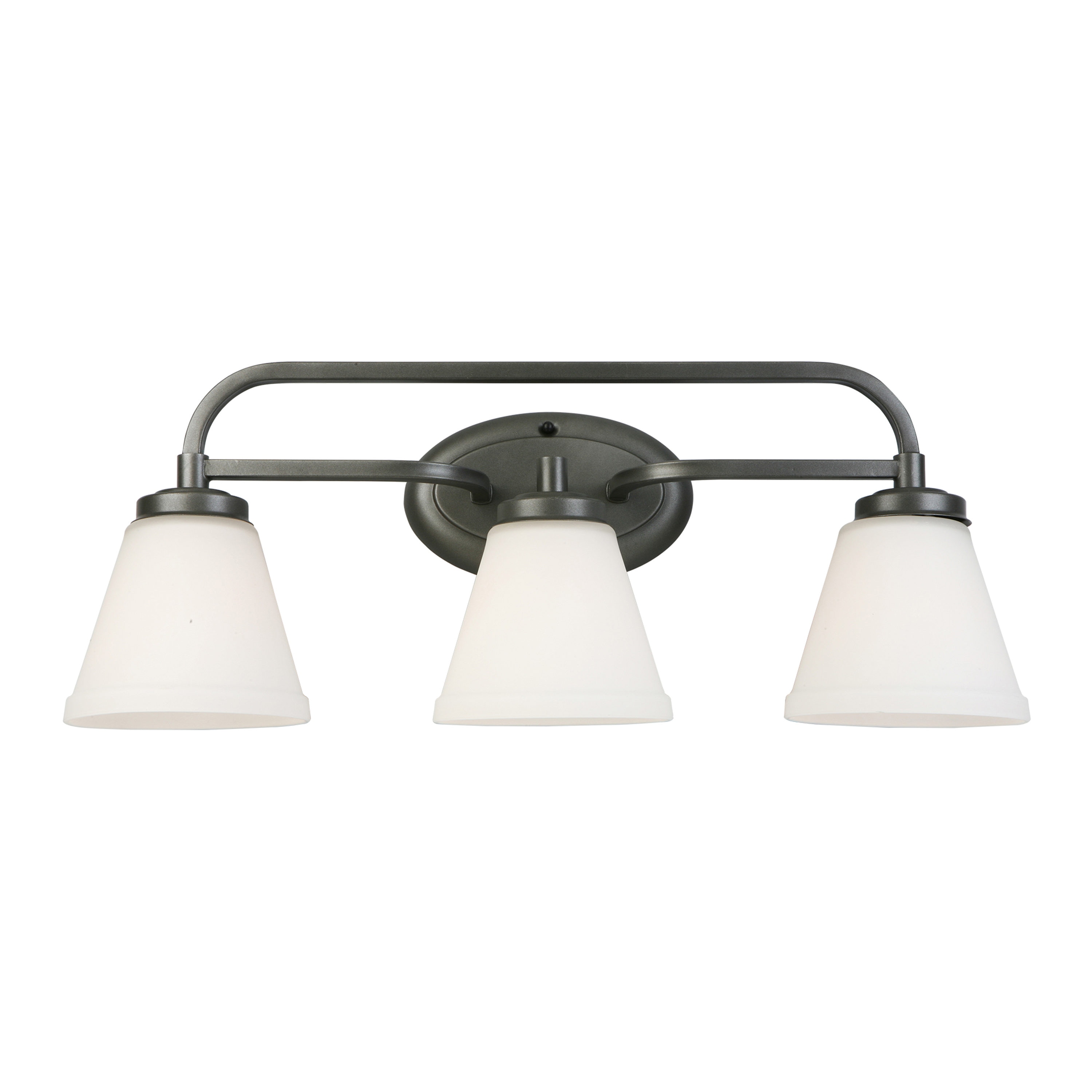 EGLO 202911A Mayview 24.02-in 3-Light Brushed Gray Transitional Vanity Light