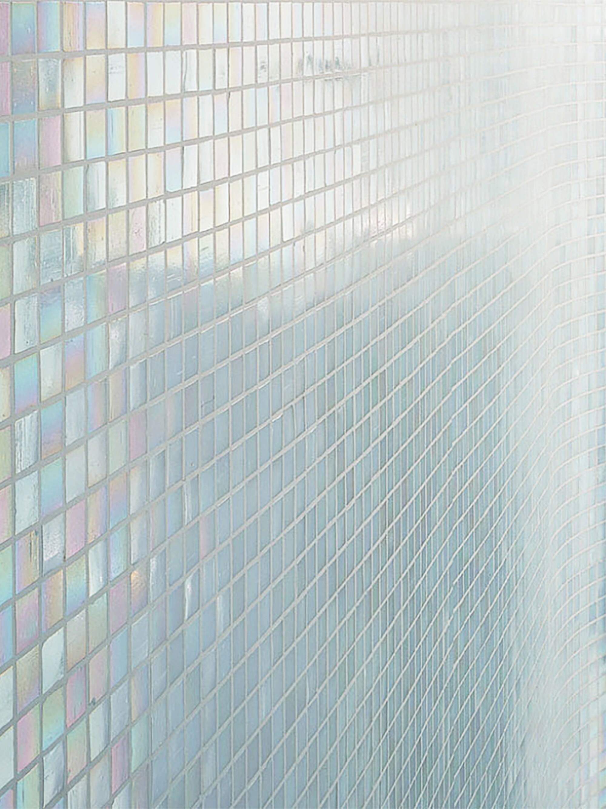 Cotton White Glossy Glass Mosaic Wall and Floor Tile
