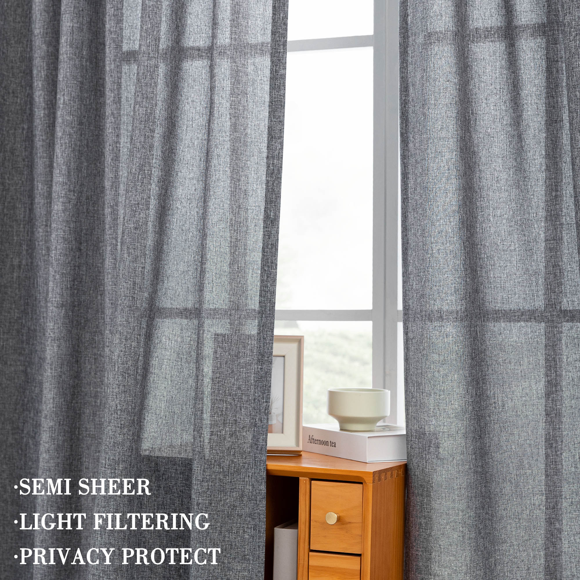 Awesome Home AWIN-FMBT-NB5296 curtains - View #3