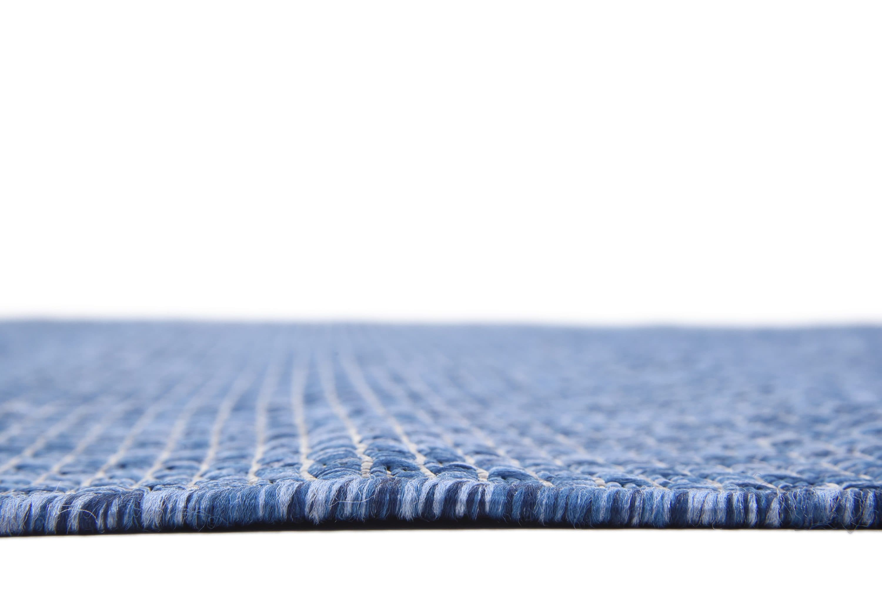 Navy Blue Flat Woven Outdoor Area Rug