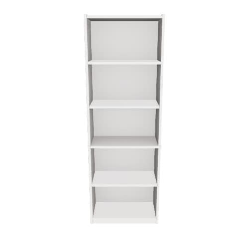 Style Selections White 5 Shelf Bookcase 24.88 in W x 71.42 in H x 11.65 in D SH OF 5W at Lowes
