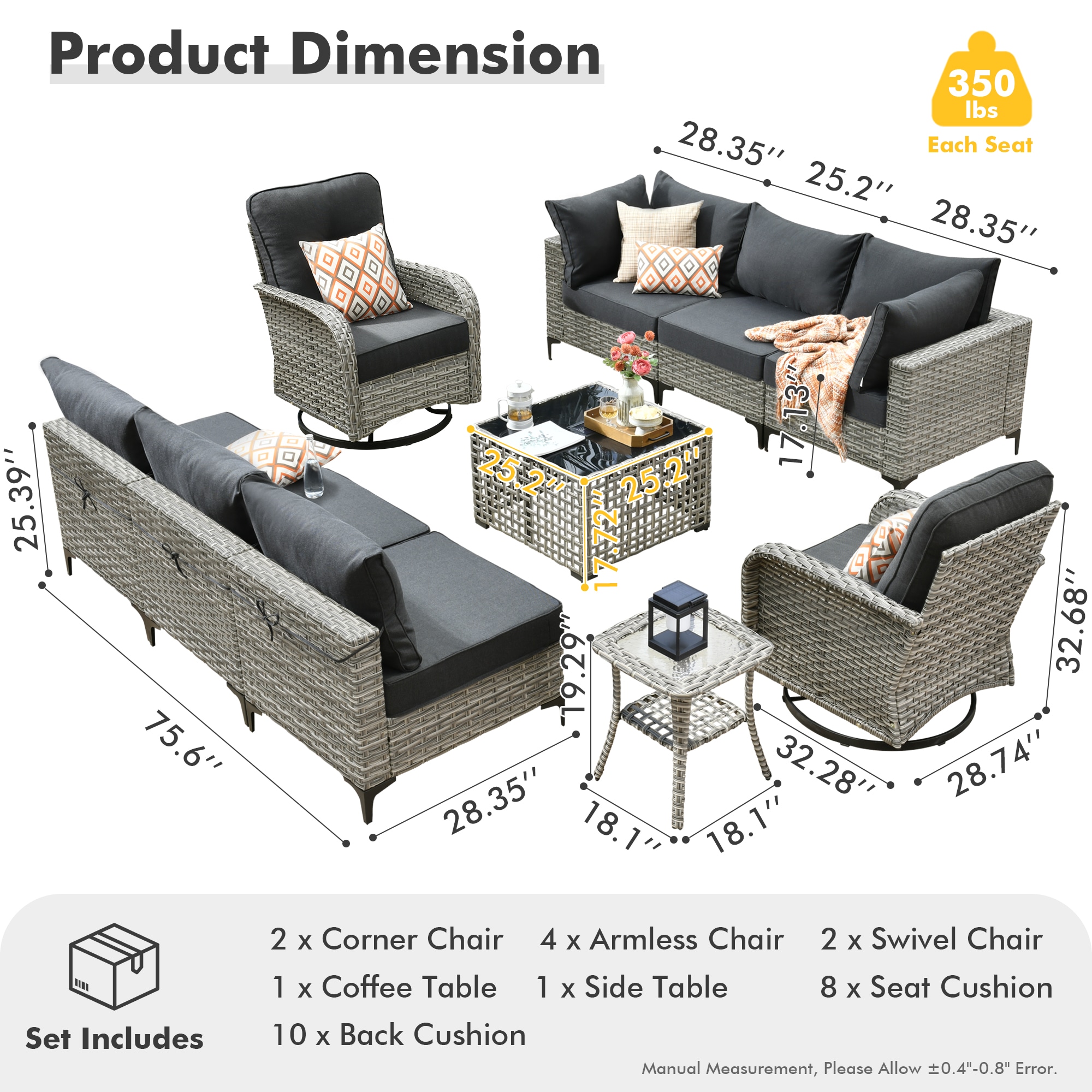 XIZZI XISKT10104-VNC Patio-Sofas-Daybeds - View #7