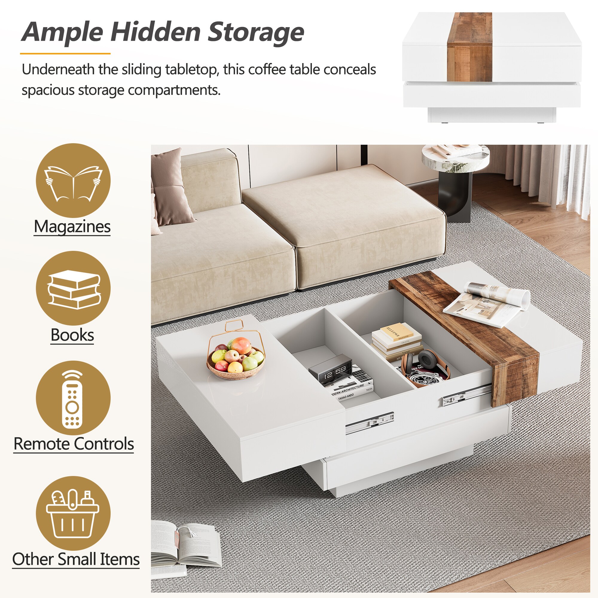 ModernLuxe N721P180696K Coffee-Tables - View #4