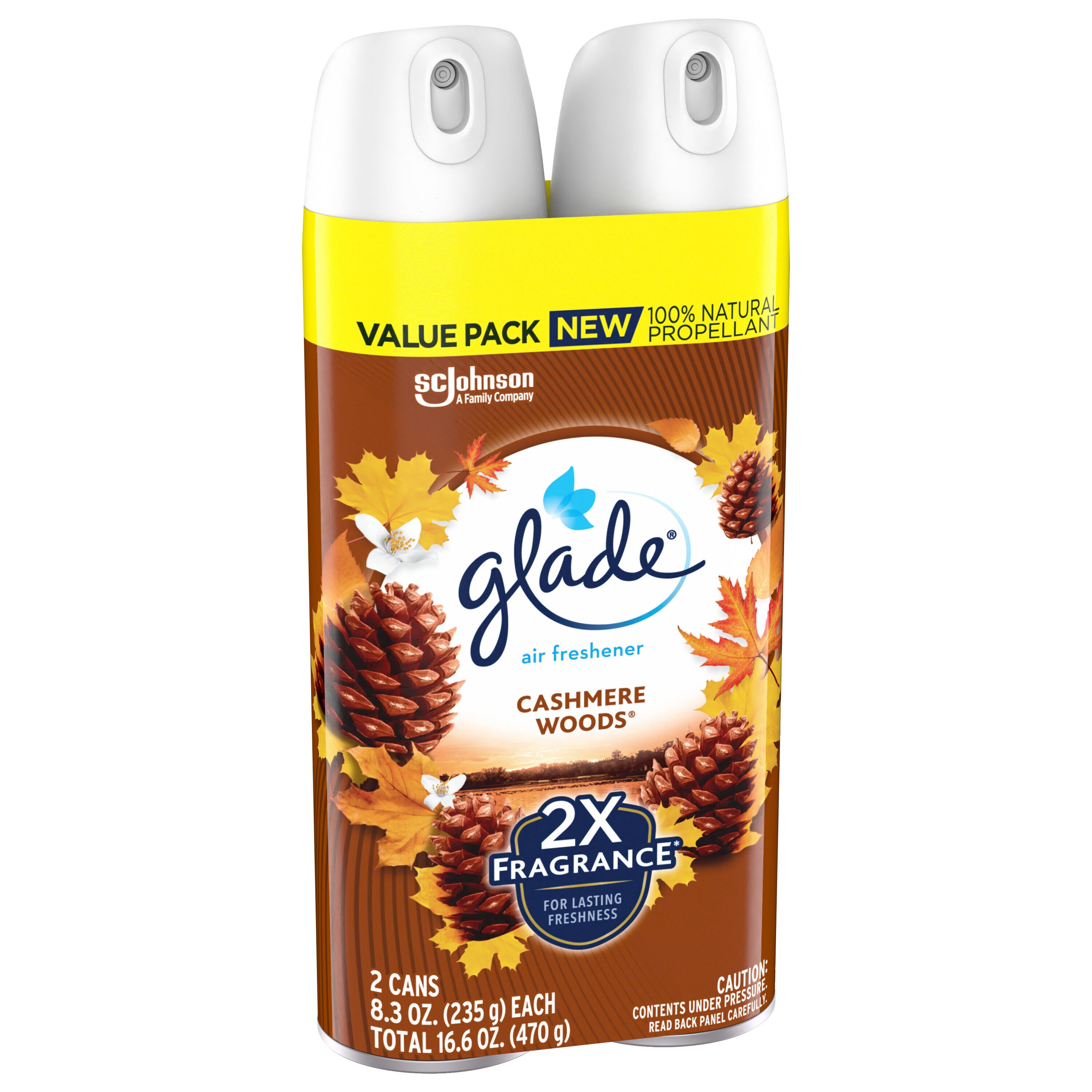 Glade 2-Pack 8.3-oz Cashmere Woods Spray Air Freshener In The Air ...