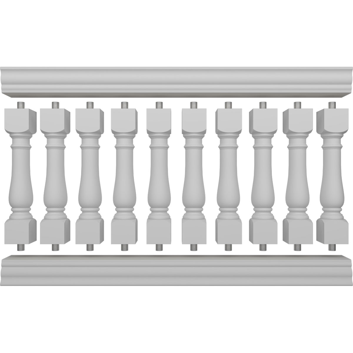 Ekena Millwork BALK42X072OXN railings - View #5