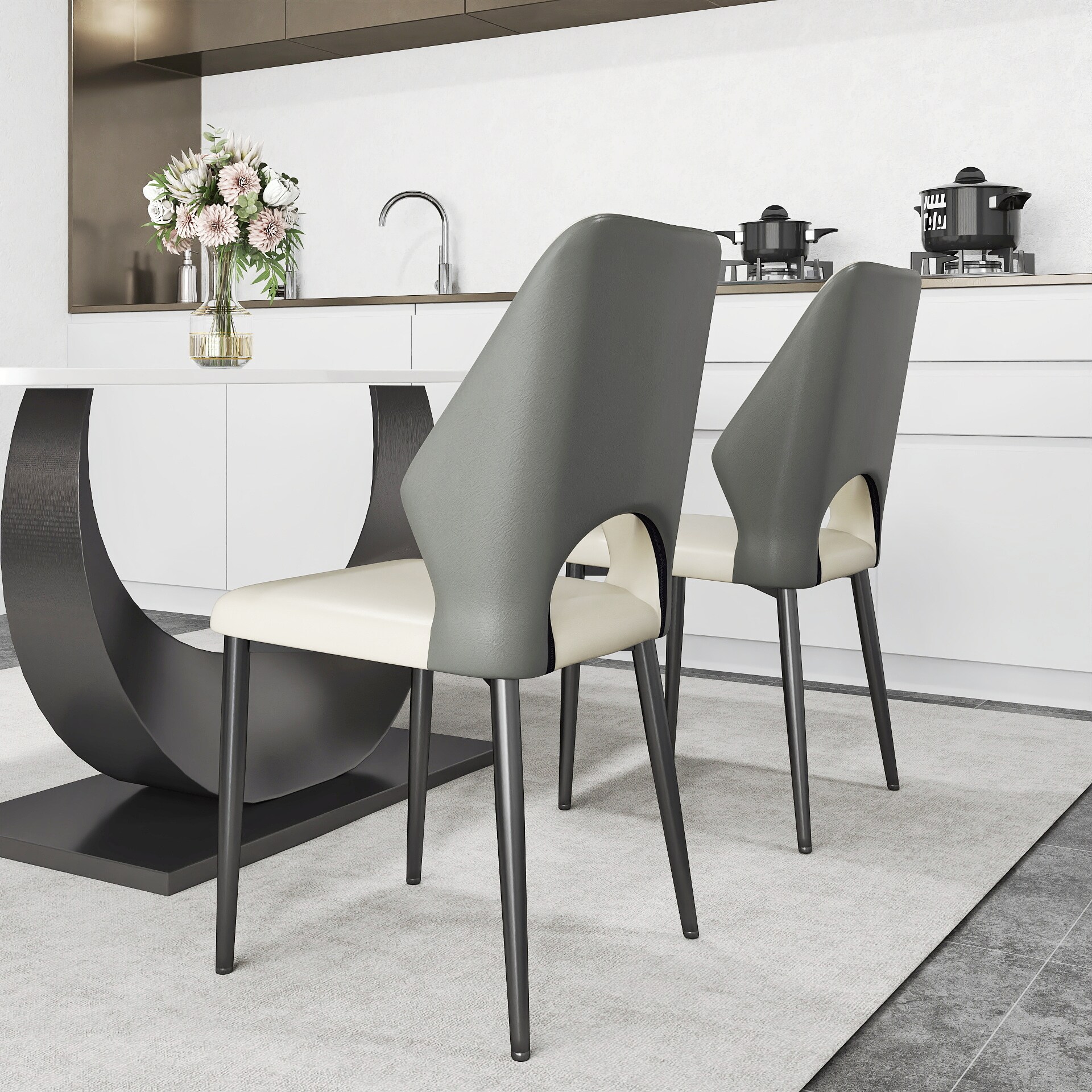 BuotiqHom DH-DC3GY-SET6 Dining-Chairs - View #5