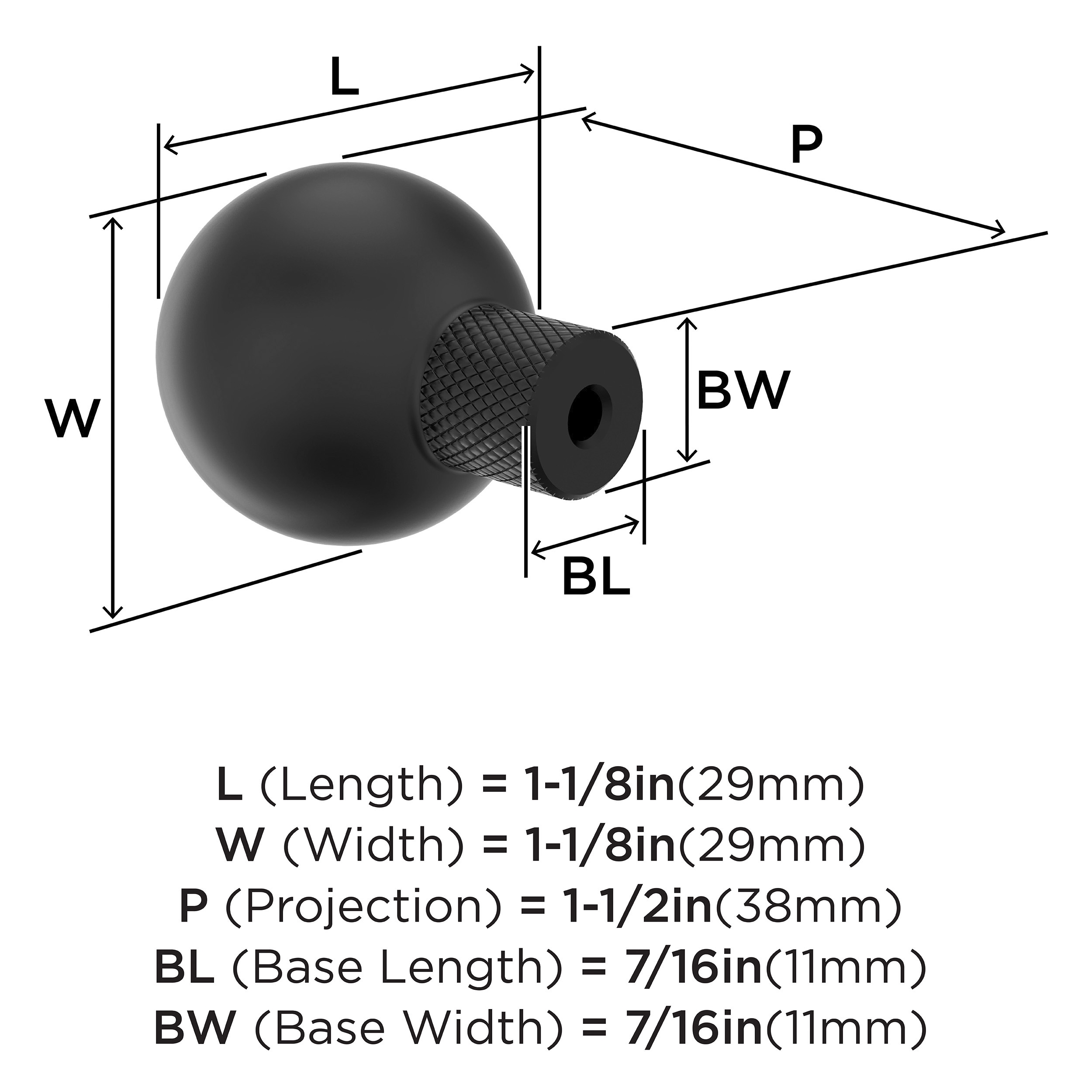 Amerock BP37680MB Cabinet-Knobs - View #4