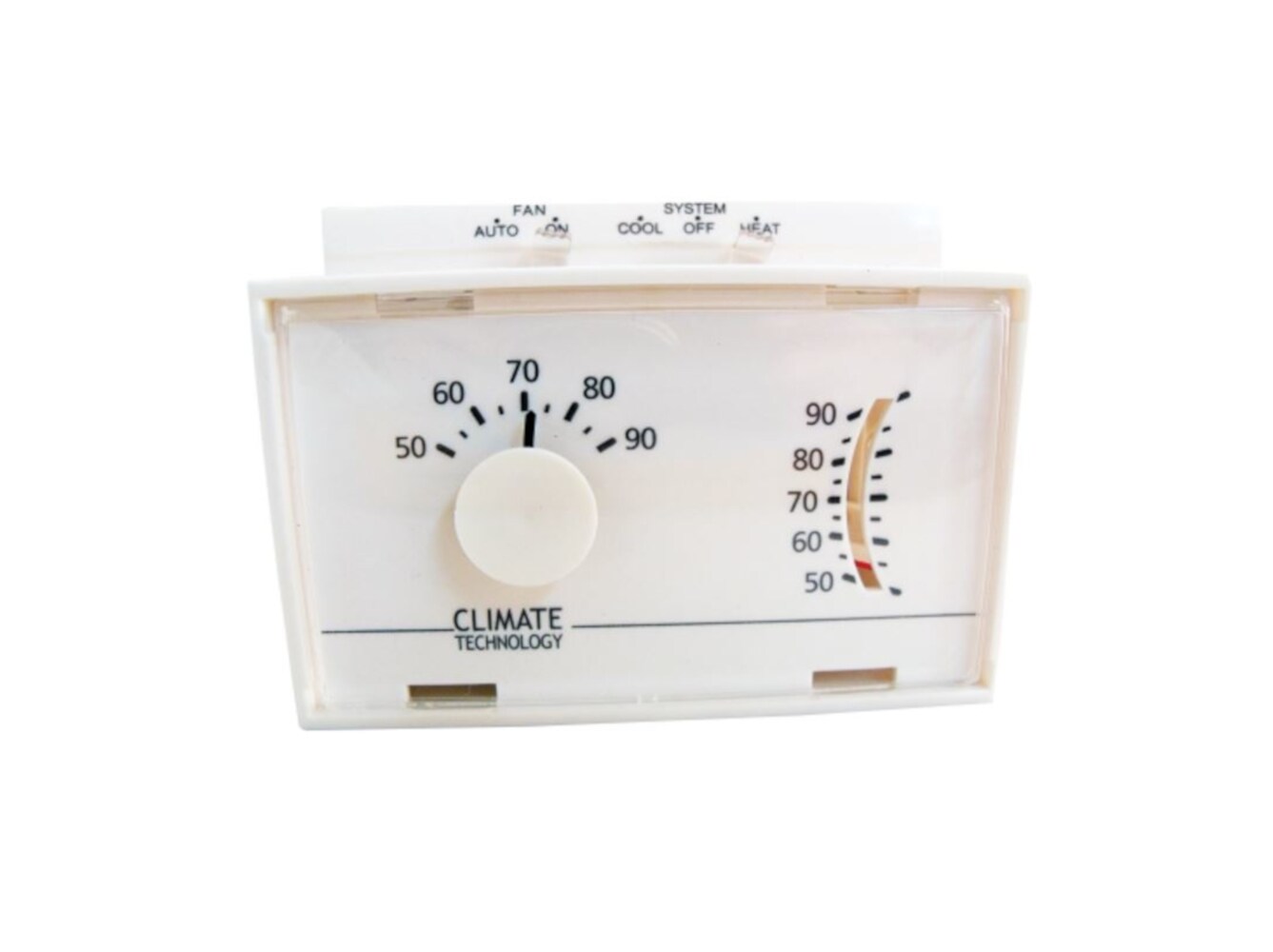 Climate Technology Corp 133100 Mechanical Non-Programmable Thermostat Use with Electric Baseboard 120V-240V