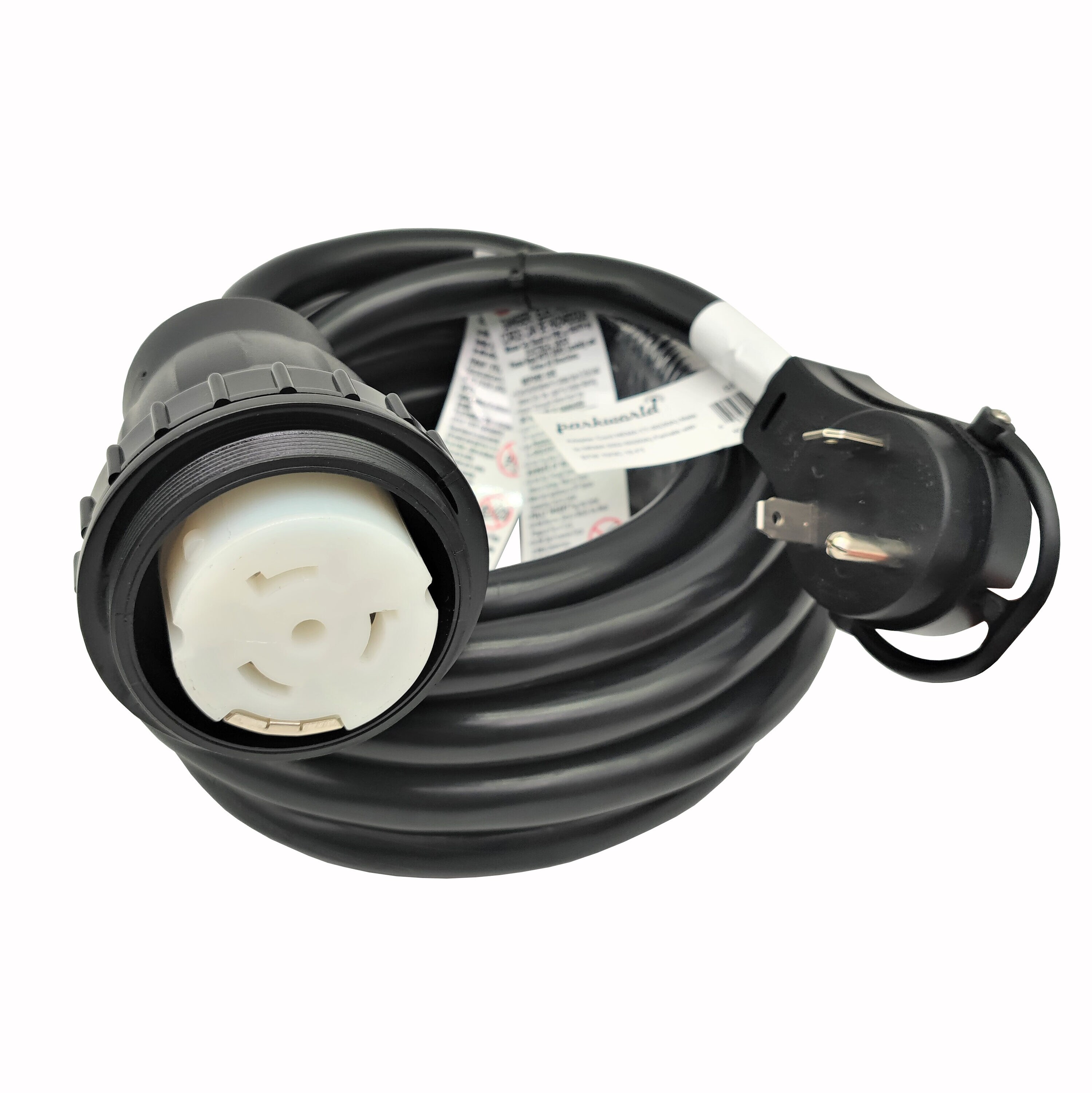 parkworld 886290 15-ft 10 / 3 3 Prong Black Outdoor STW Heavy Duty General Extension Cord