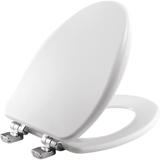 Bemis White Elongated Slow Close Toilet Seat In The Seats Department At Com - Bemis Statite Toilet Seat Removal