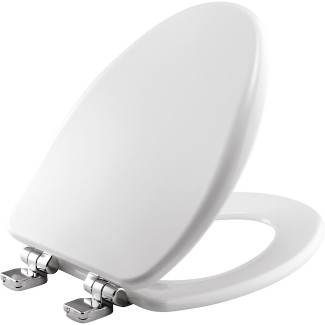 Bemis White Elongated Slow Close Toilet Seat In The Seats Department At Com - How To Fix Bemis Whisper Close Toilet Seat