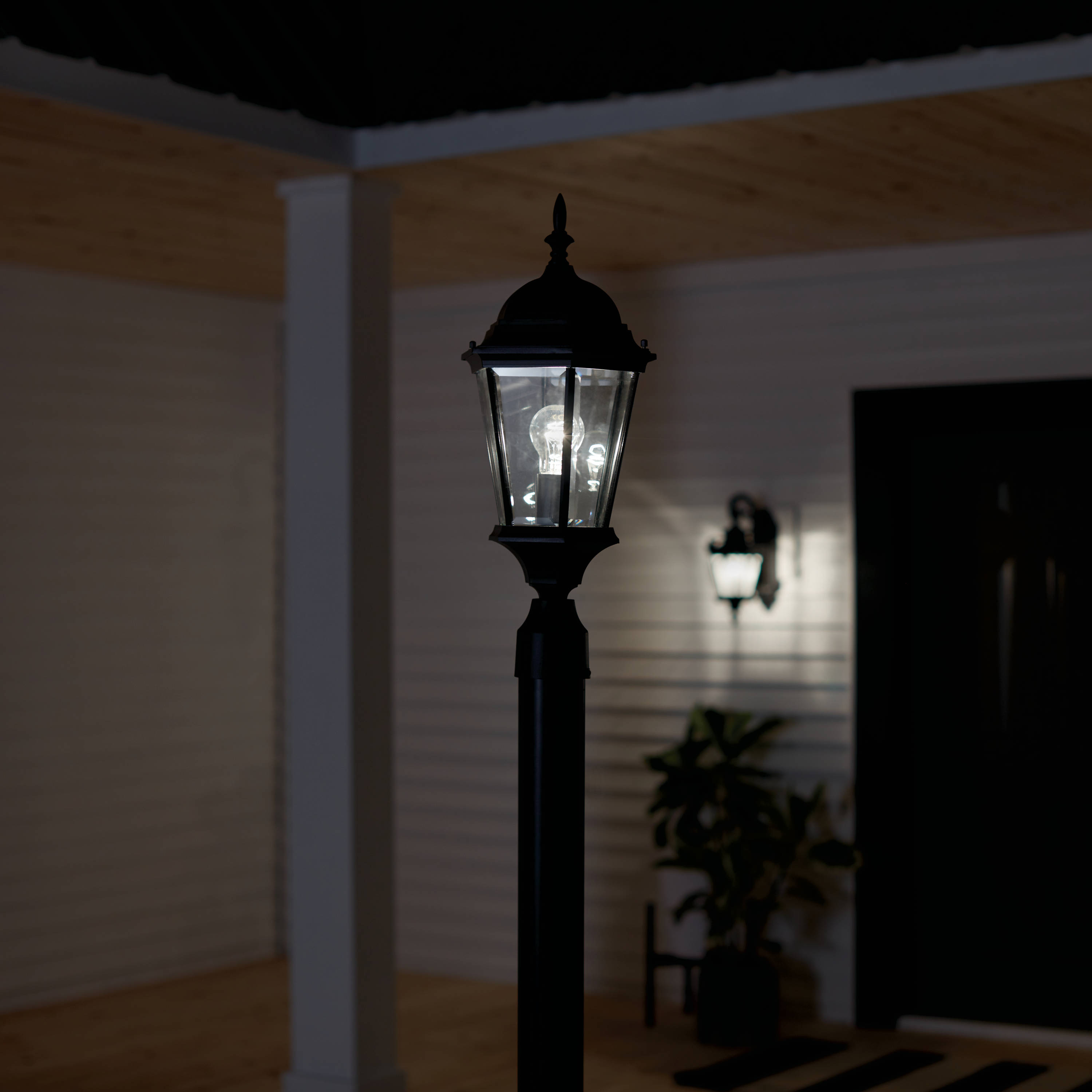 Kichler 9956BK Post-Lights - View #4