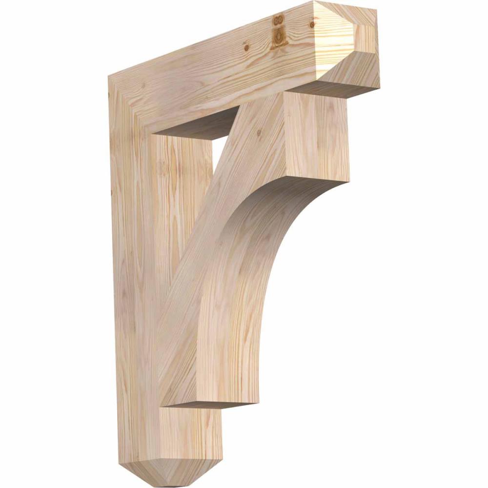 Ekena Millwork BKT06X28X32WTL04SDF Westlake craftsman smooth 5-1/2-in x 28-in x 32-in Douglas fir Brown Wood Standard bracket