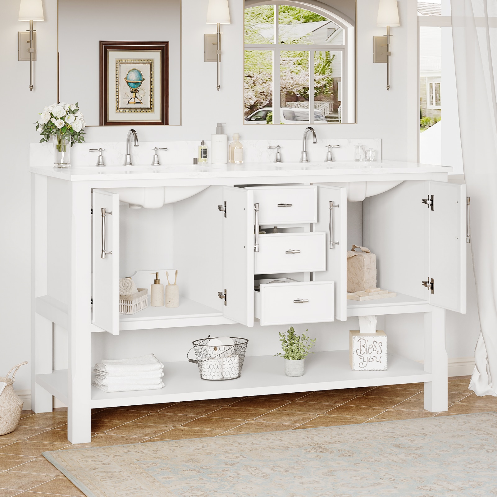 VOUA SAF-DSRCJ-YE1 Bath-Vanity-Combo - View #2
