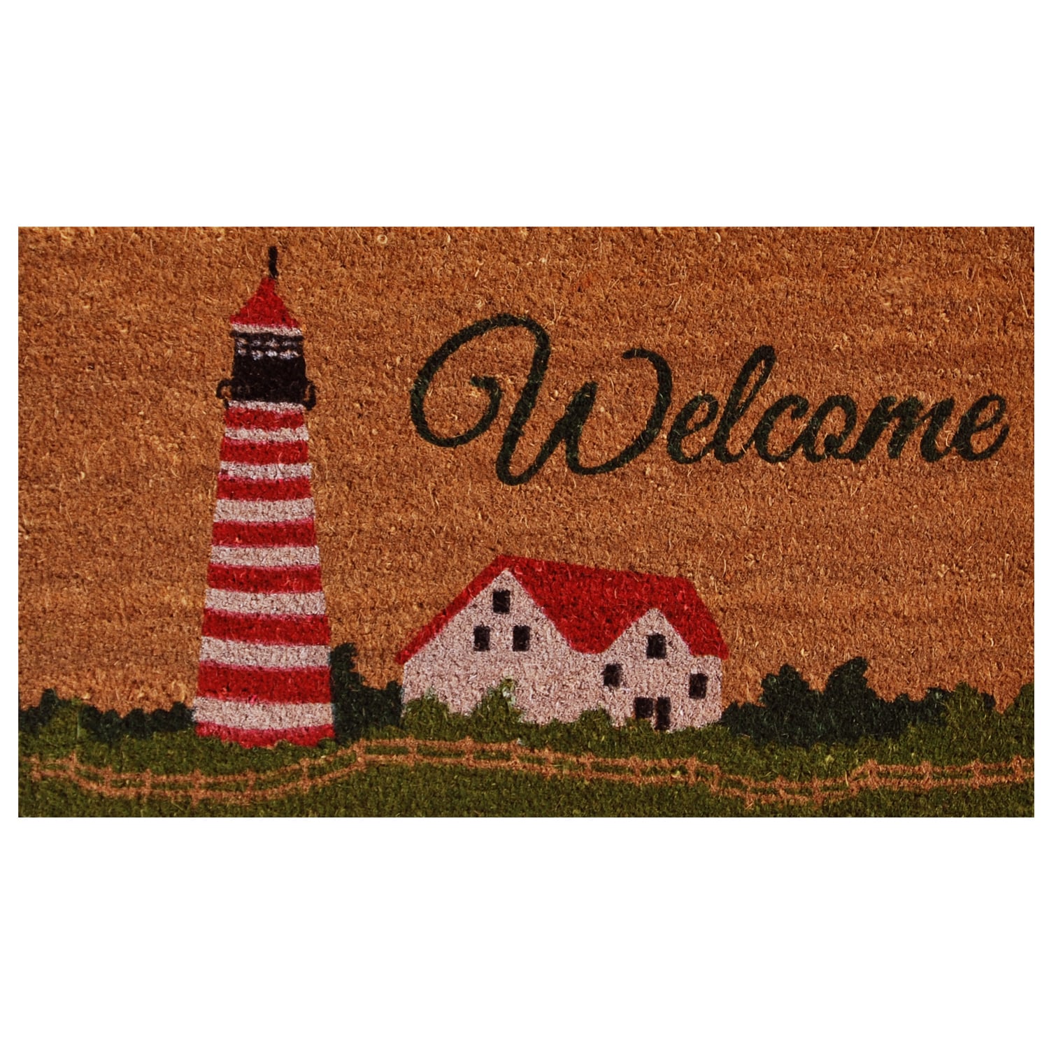 Harbor Welcome 29"x17" Coir Rectangular Outdoor Doormat