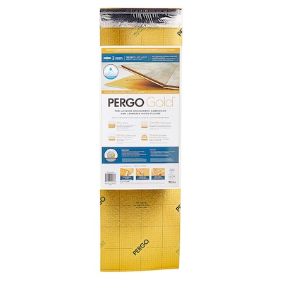 Pergo GOLD 100-sq ft Premium 3-mm Flooring Underlayment Fan Fold - PERGLDUNDL