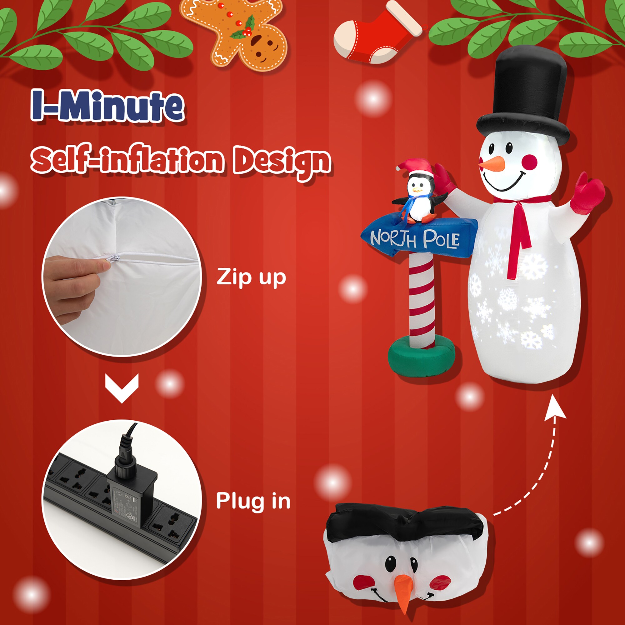 Costway LWS00696 Christmas-Inflatables - View #4