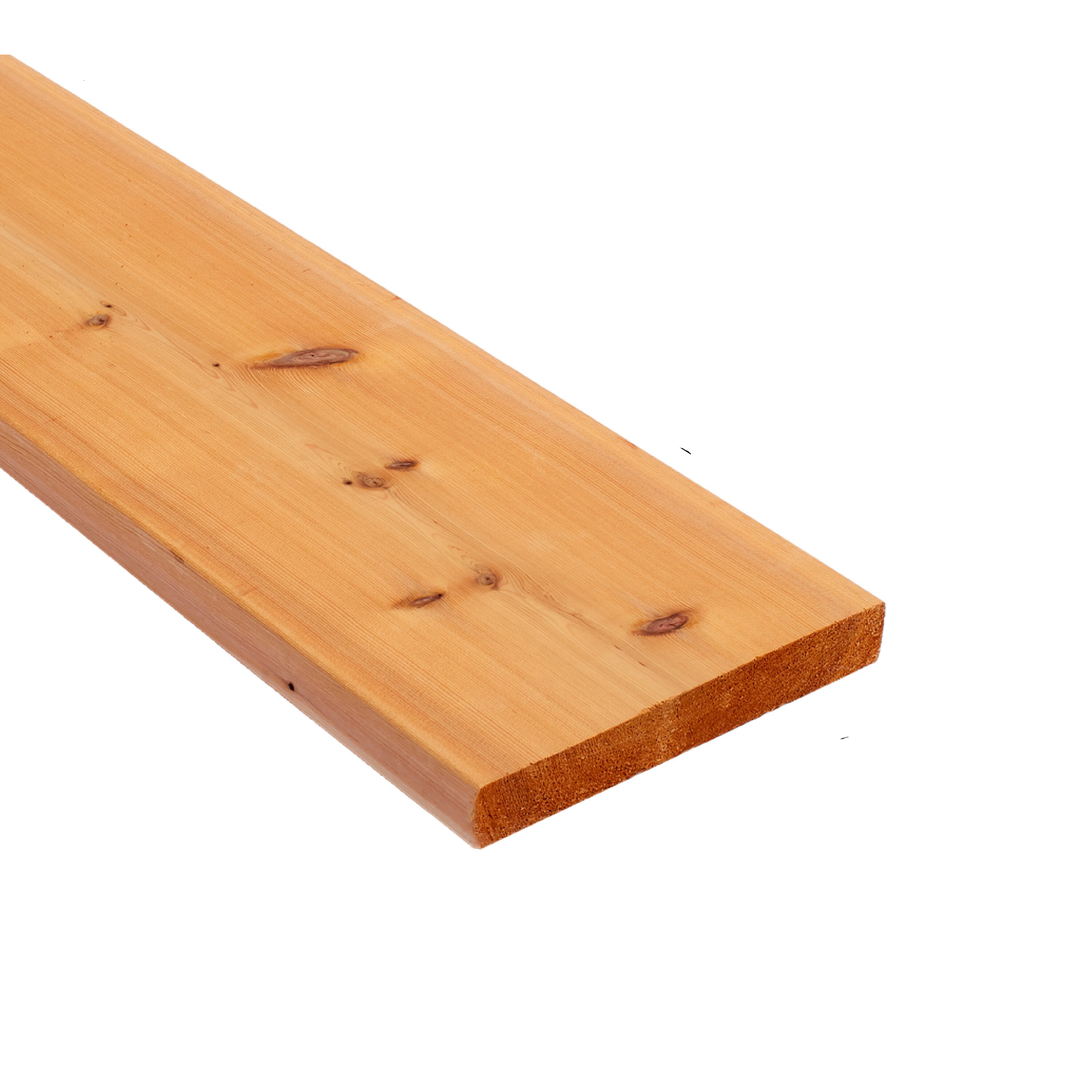  RCB210610 1-in x 6-in x 10-ft Unfinished #2 Better S1S2E Cedar Common Softwood Board
