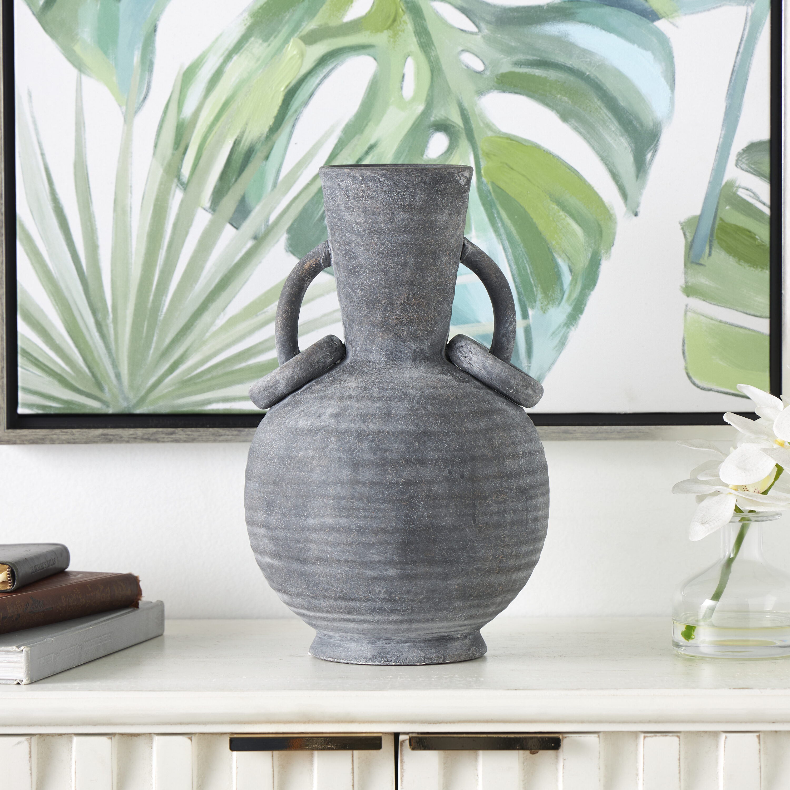 Grayson Lane 821633 Gray Stone Modern Vase