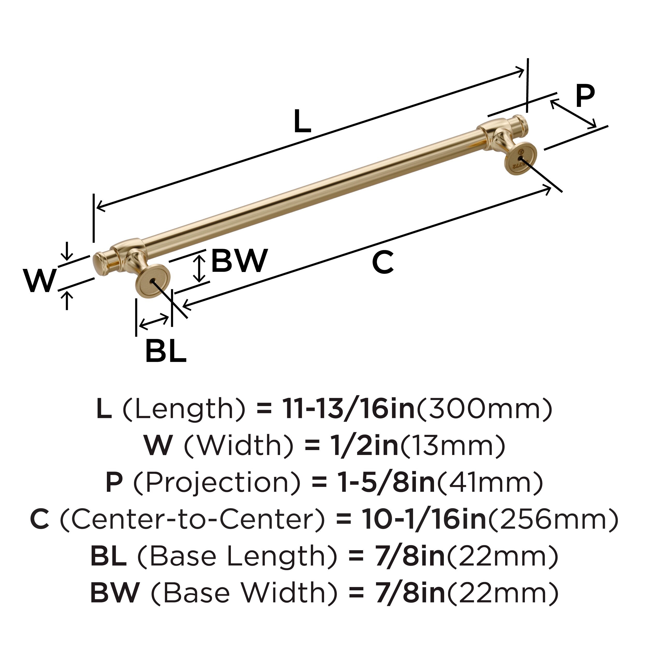 Amerock BP36772BBZ Cabinet-Pulls - View #3