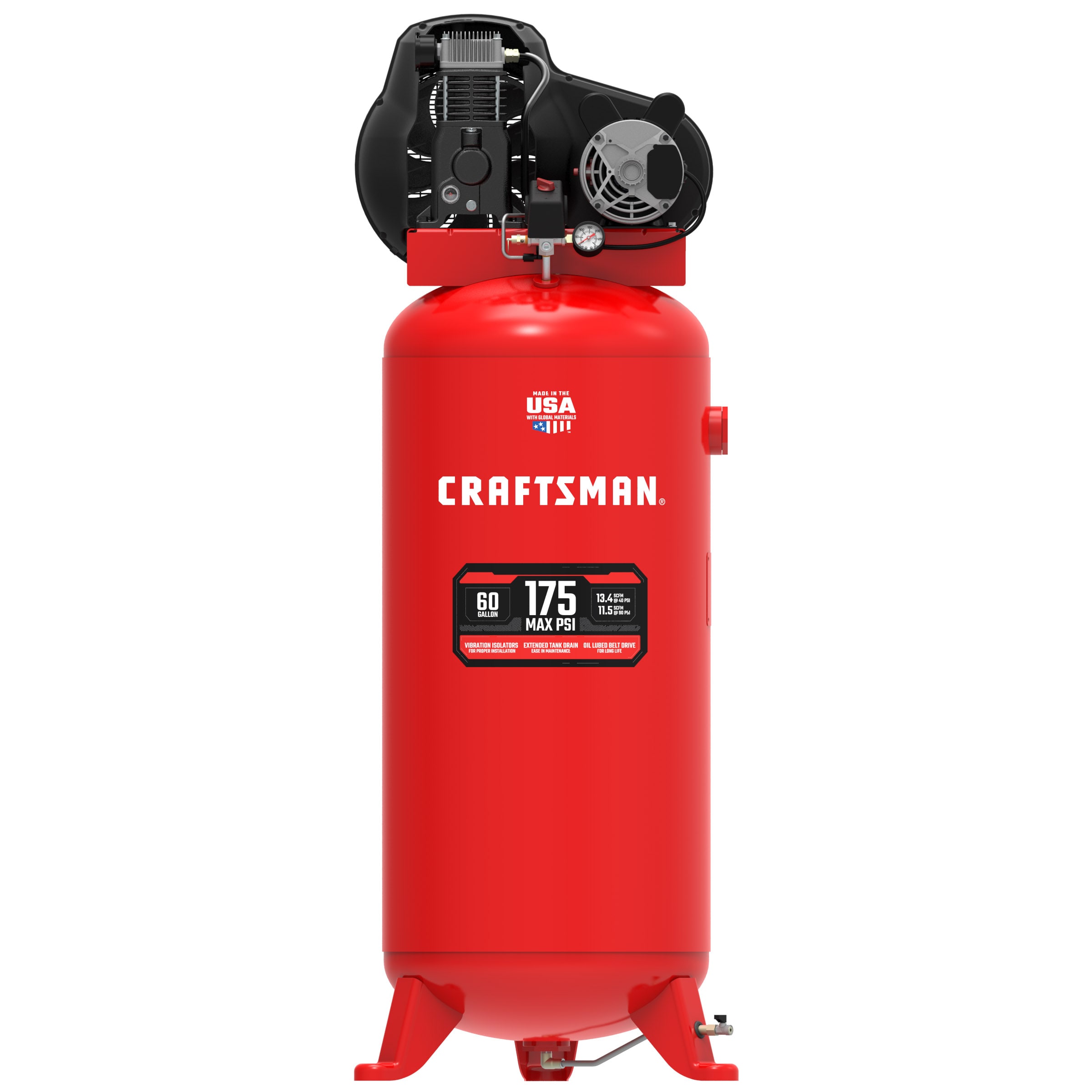 Craftsman 33 gallon 165 deals psi air compressor