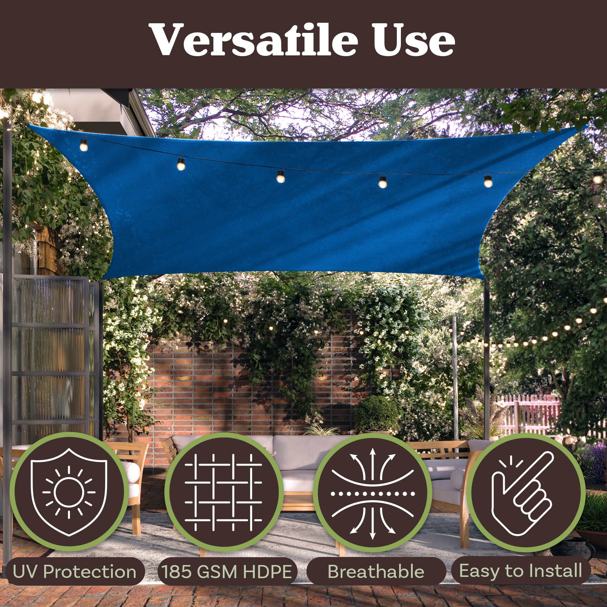 Pure Garden 50-LG1488 Shade-Sails-Fabric - View #4