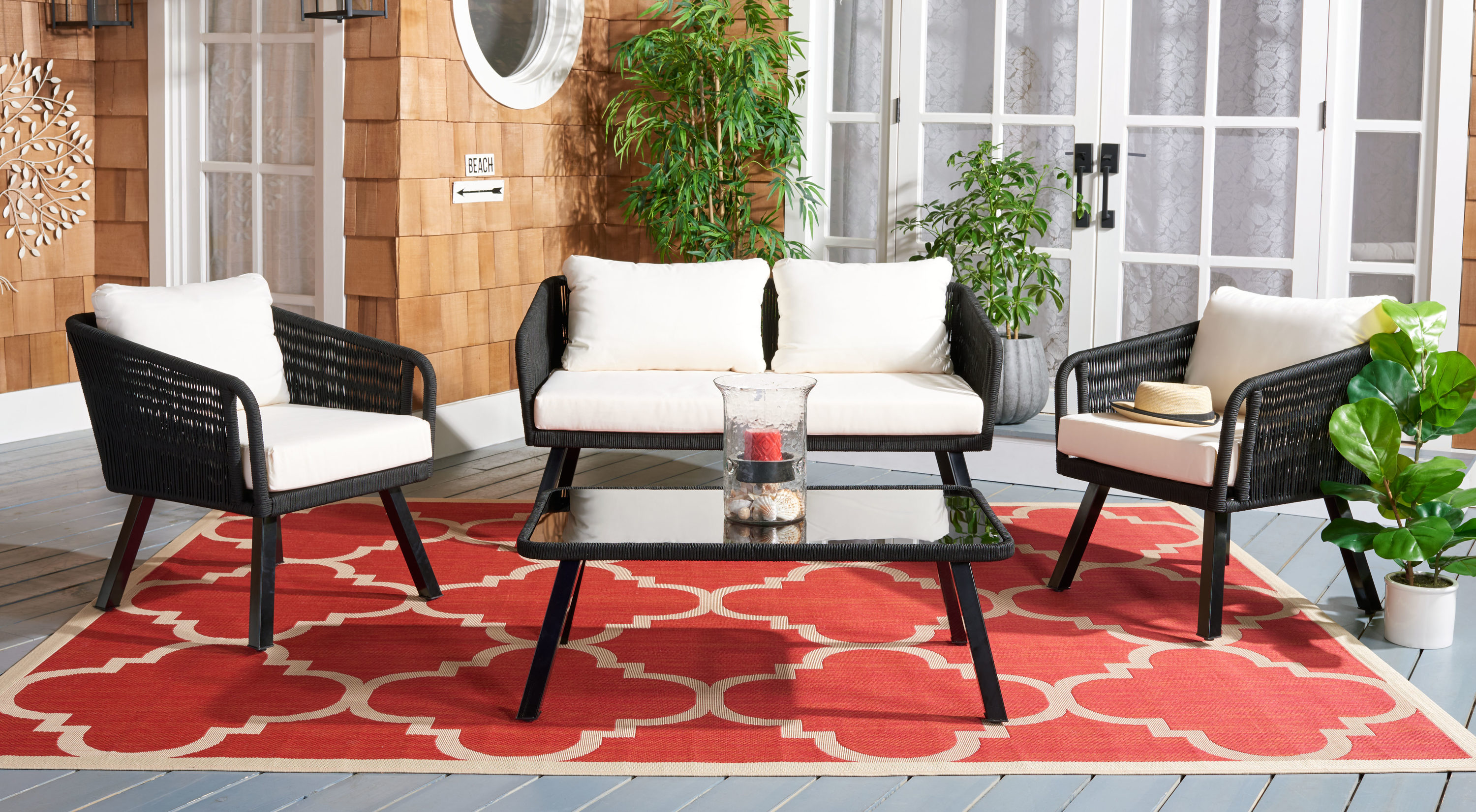 Safavieh PAT7519B Patio-Conversation-Sets - View #2