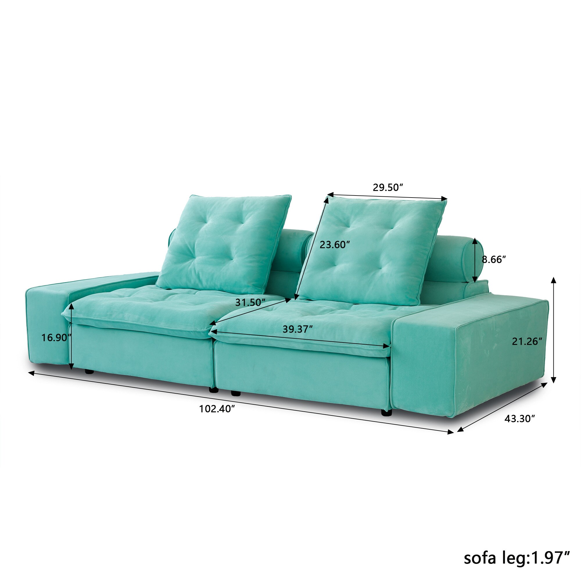 BuotiqHom DH-S2-136TB Sofas-Loveseats - View #8