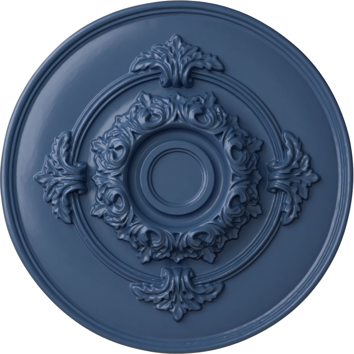 Ekena Millwork CM13MOAMF Monique 13.75-in W x 13.75-in L Painted Americana Polyurethane Whole Ceiling Medallion