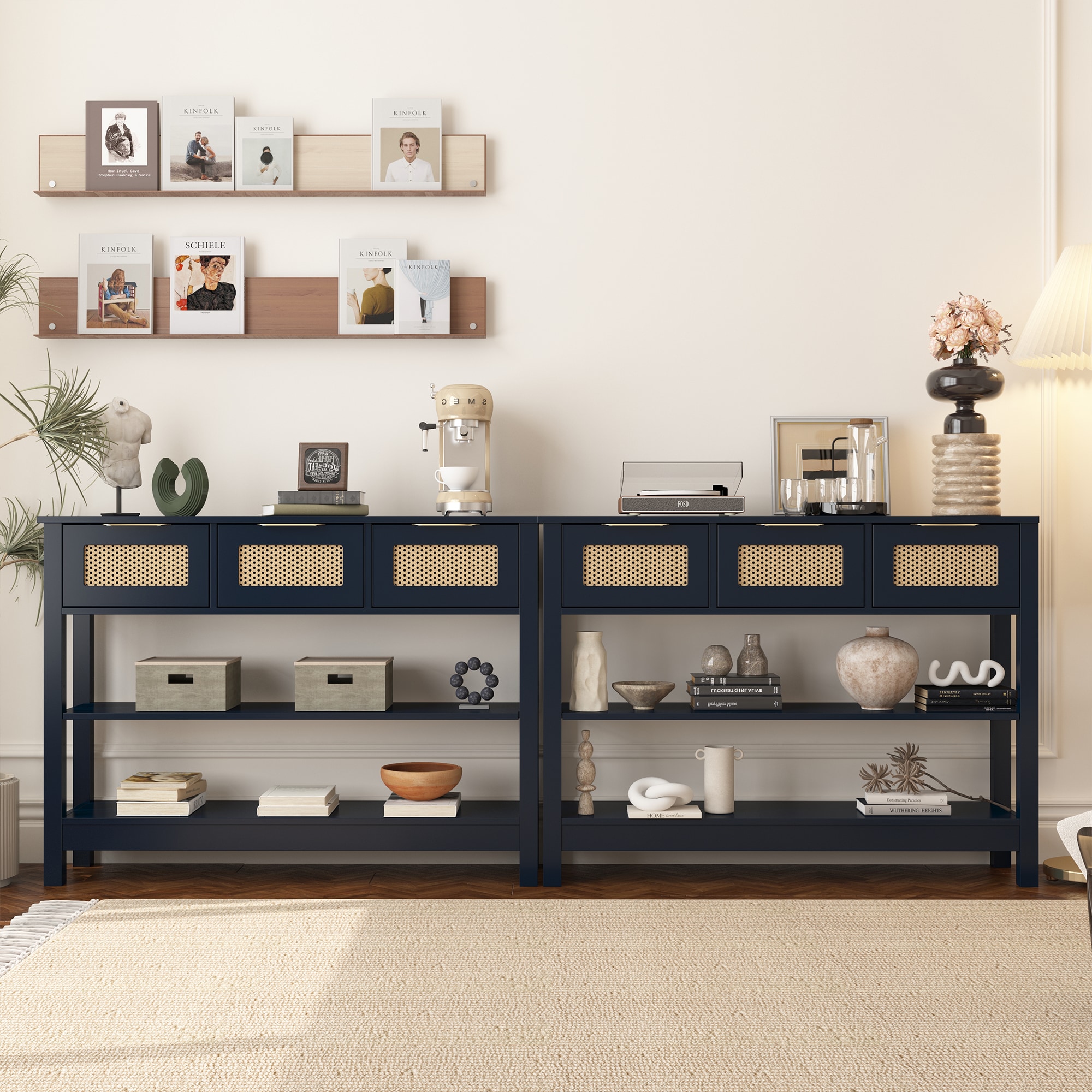 FurniFusion SF-Y-XGZ-BL-2PC Console-Sofa-Tables - View #2