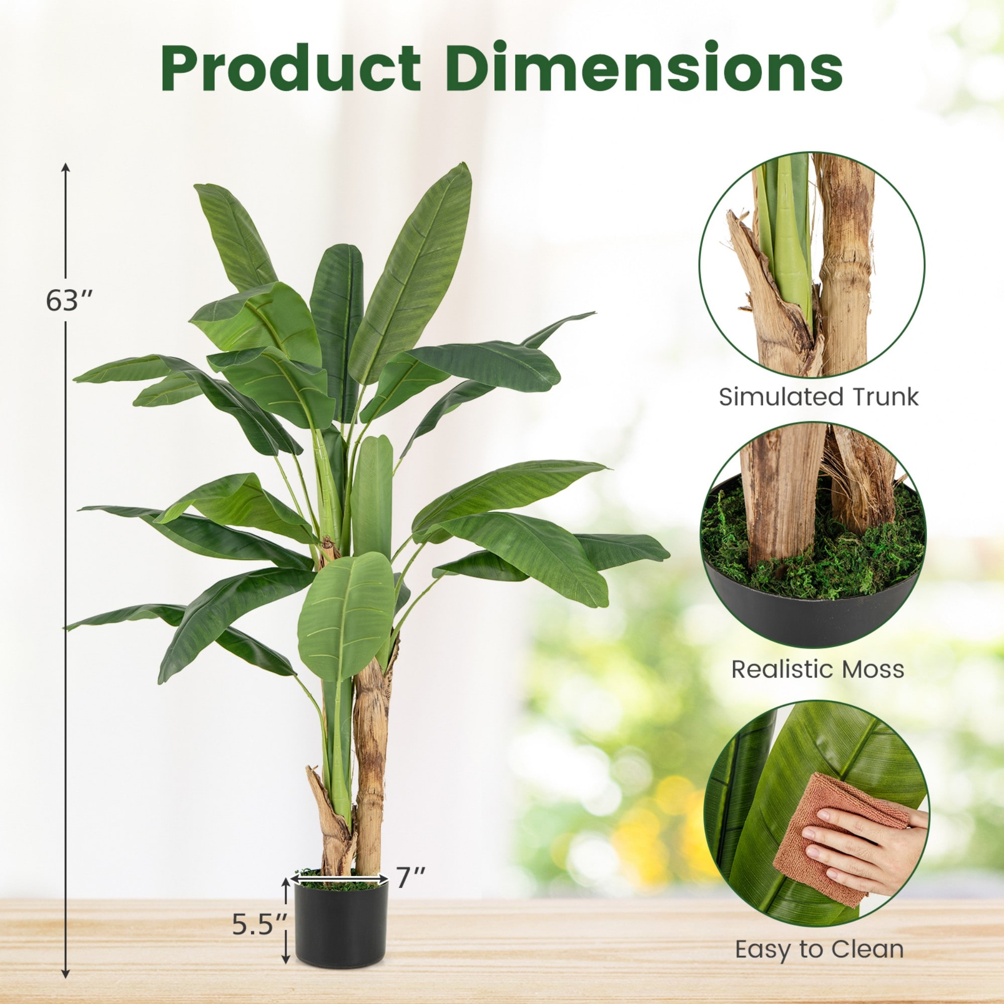 Poinic CWZH10231 Artificial-Plants-Trees - View #2