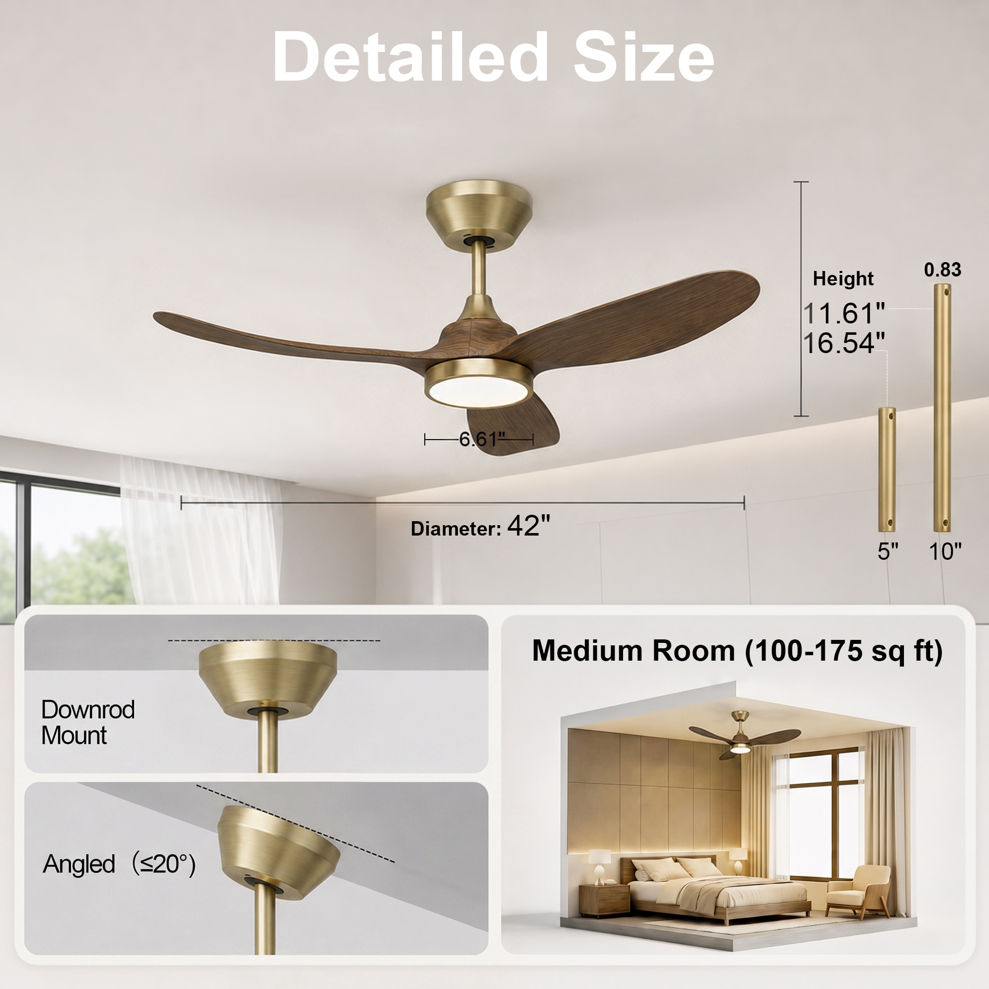 GreenEver CFL-0007-GW42 Ceiling-Fans - View #4
