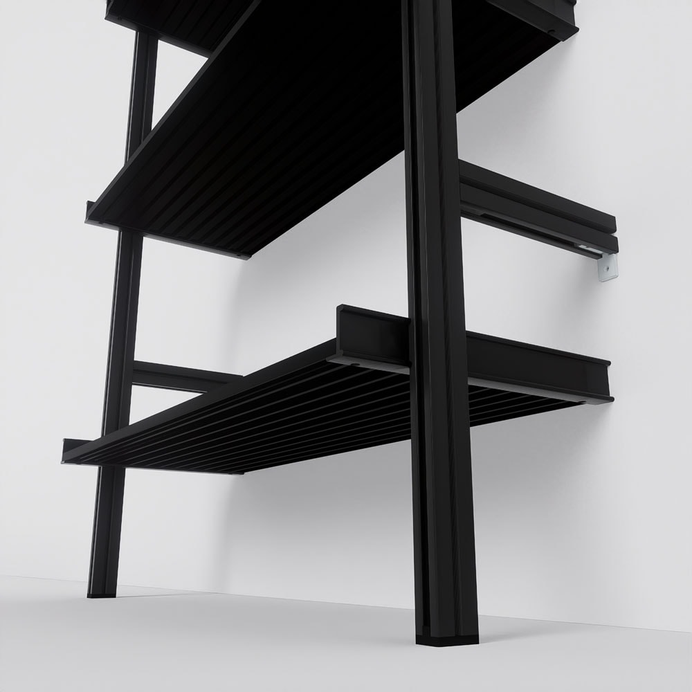 Modern Shelving ALUMPAL-1231-BB Wall-Mounted-Shelving - View #7