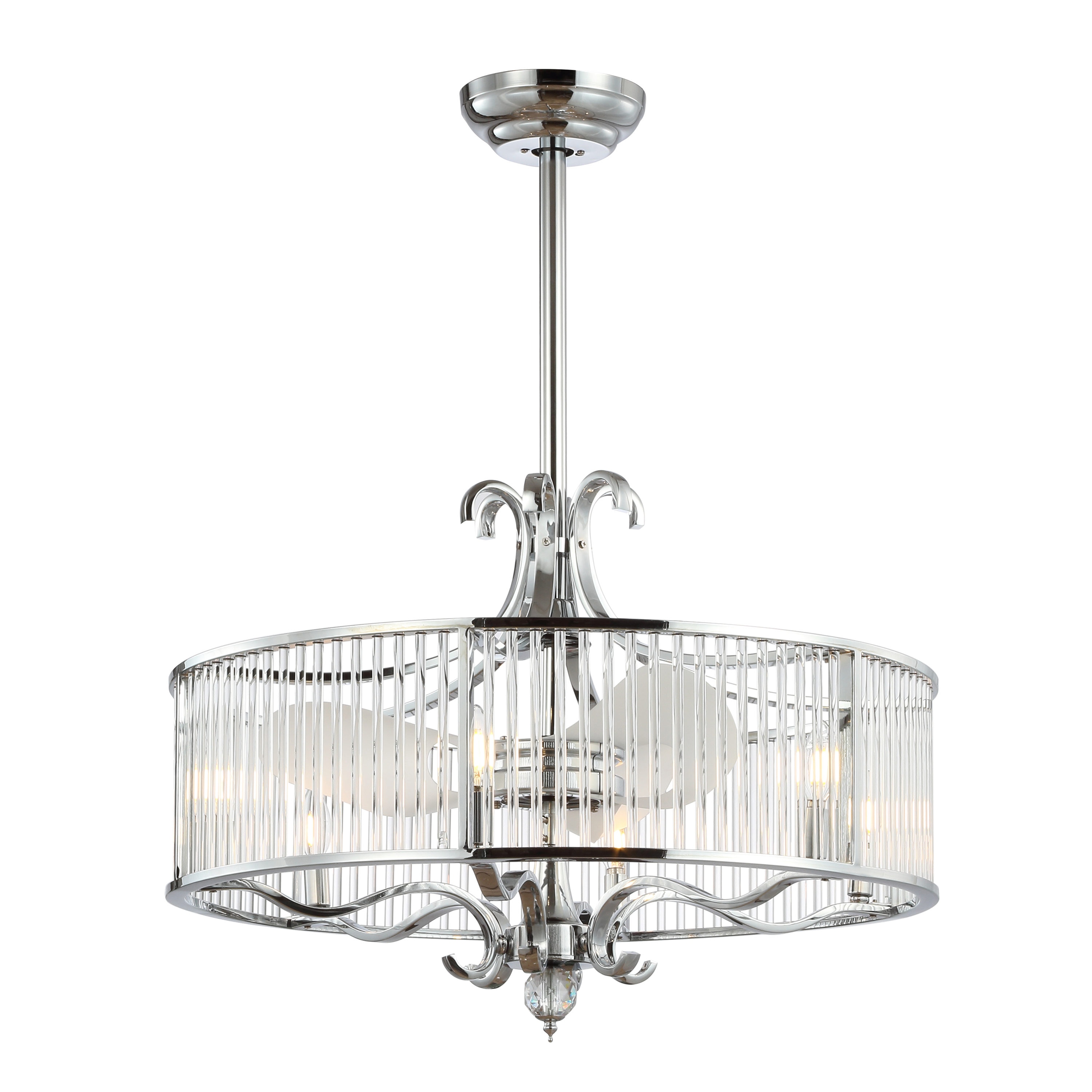 aston cylinder nickel ceiling light