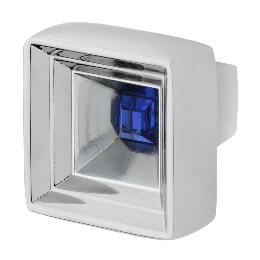 Wisdom Stone 4221CH-DB Hidden Treasure Polished Chrome Square Cabinet Knob