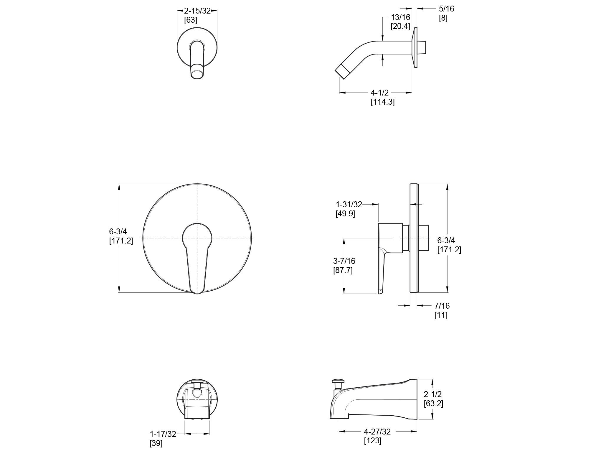 Pfister R89-070K Tub-Shower-Faucets - View #2