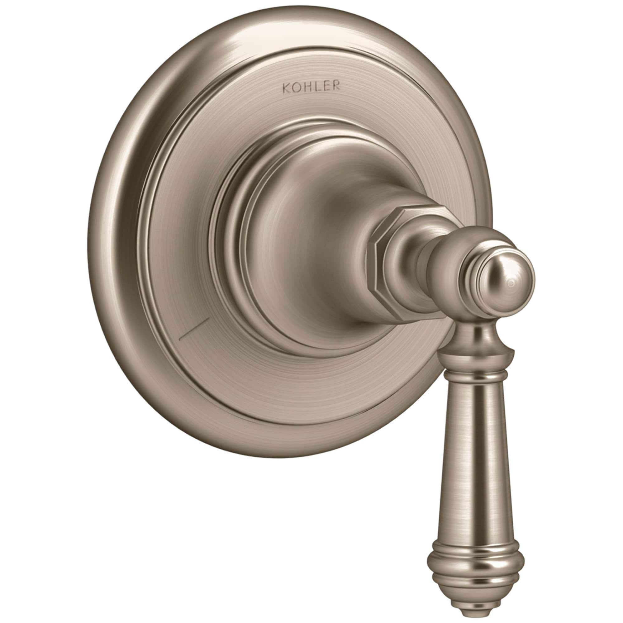 Kohler Vibrant Brushed Bronze 1 Handle Lever Shower Faucet Handle In The Shower Faucet Handles 2100